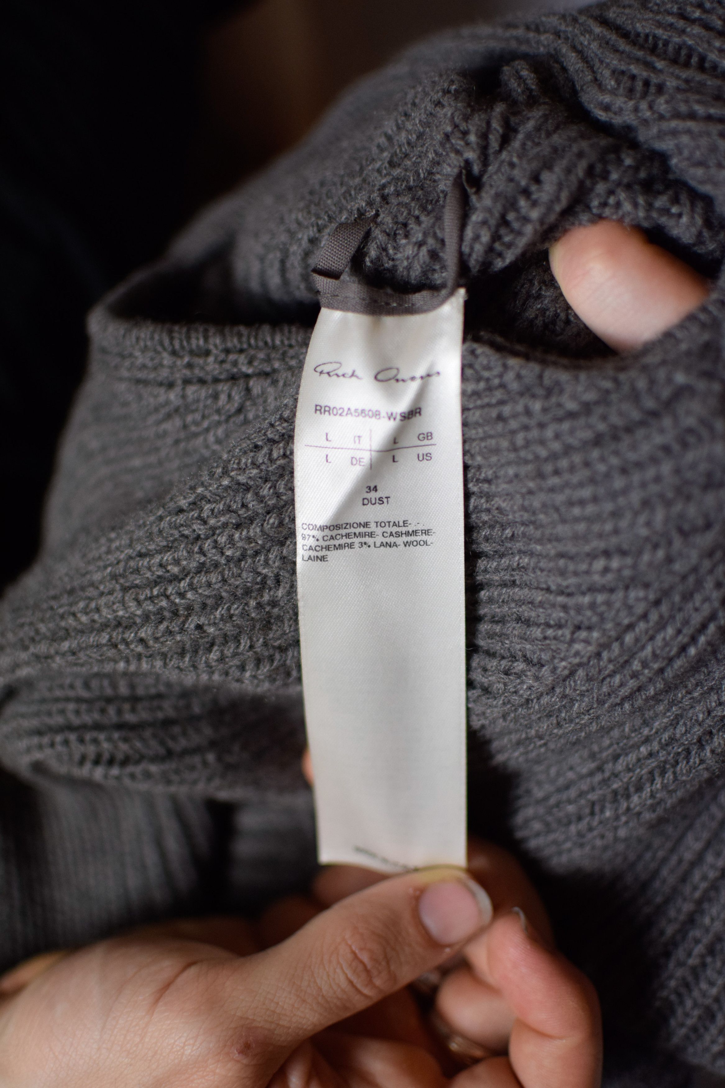 Rick Owens Rick Owens AW21 Banana Sweater - RR02A5608-WSBR Size US L / EU 52-54 / 3 - 15 Thumbnail