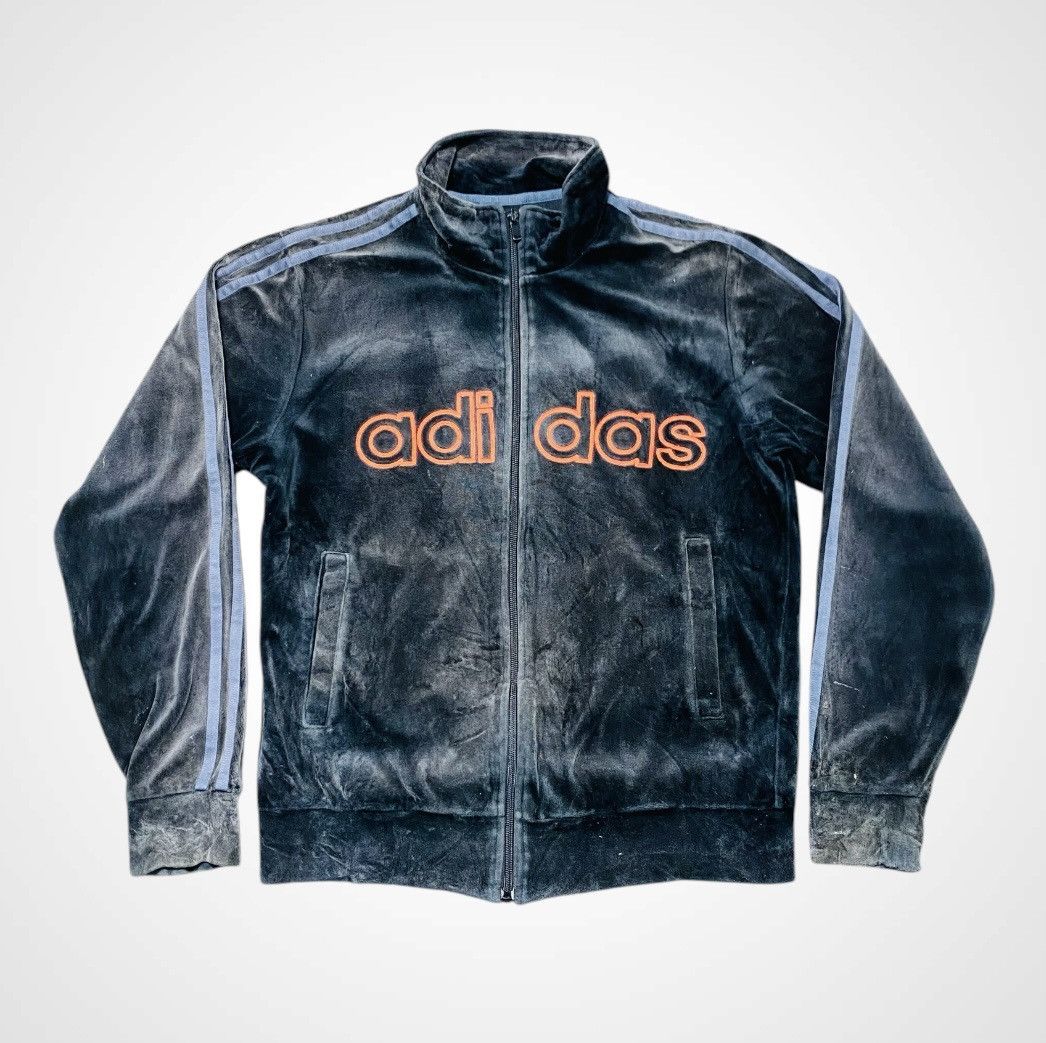 Adidas Vintage Adidas Velvet Jacket Sweater Size US S / EU 44-46 / 1 - 2 Thumbnail