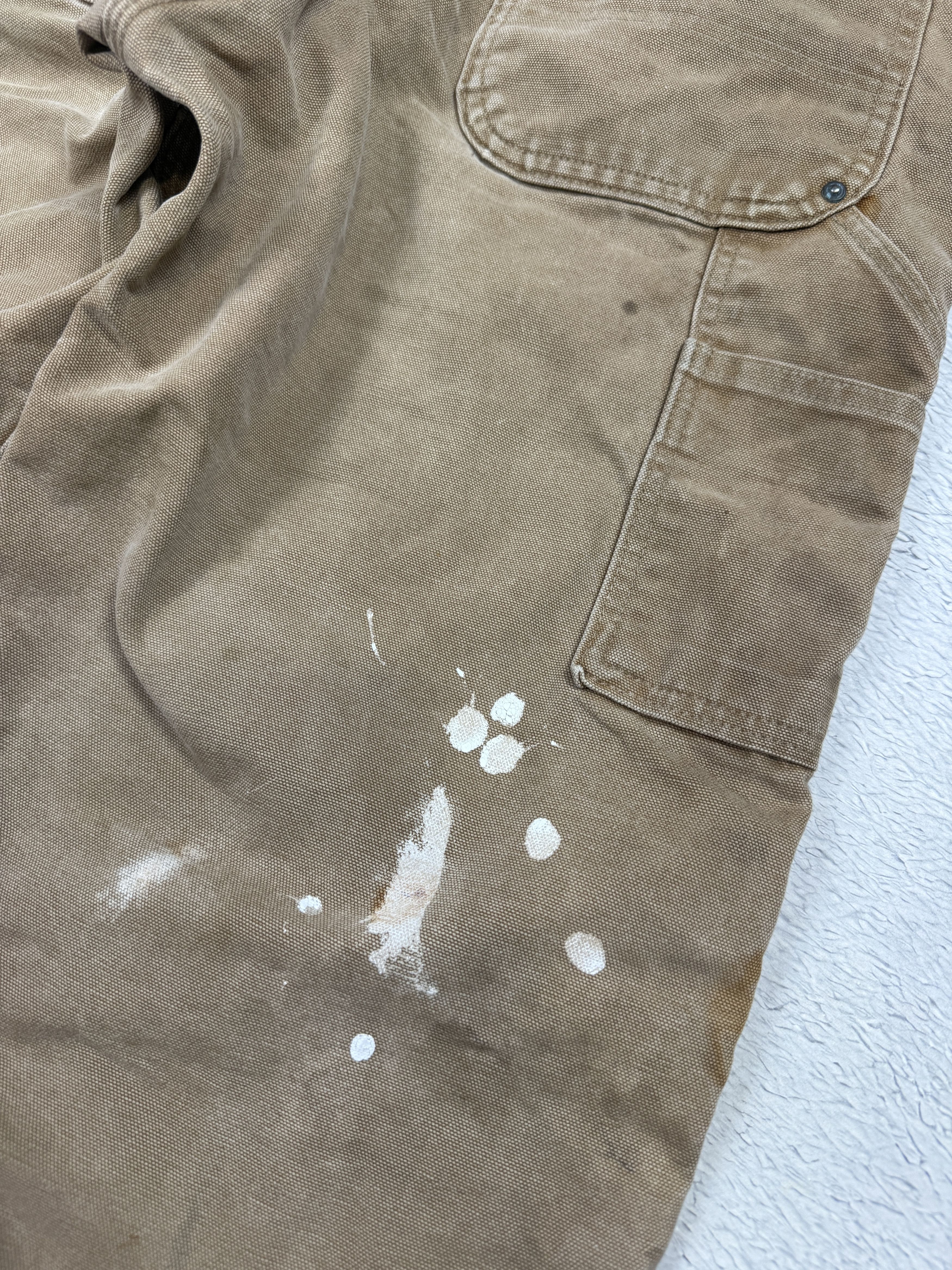 Carhartt Carhartt Vintage Overalls R02 Brown Carpenter Painted Faded Size US 32 / EU 48 - 17 Thumbnail