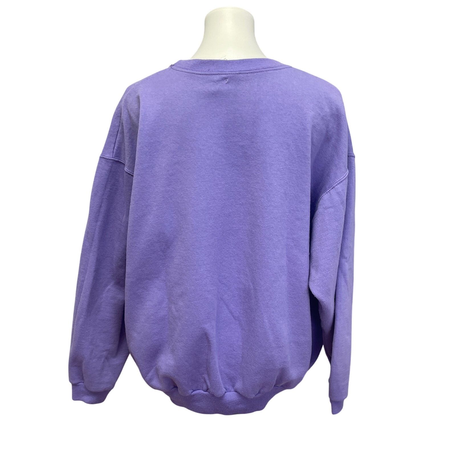 Hanes Hand Printed Womens 2X Page Flower Long Sleeve Sweatshirt Size XXL / US 16-18 / IT 52-54 - 4 Thumbnail