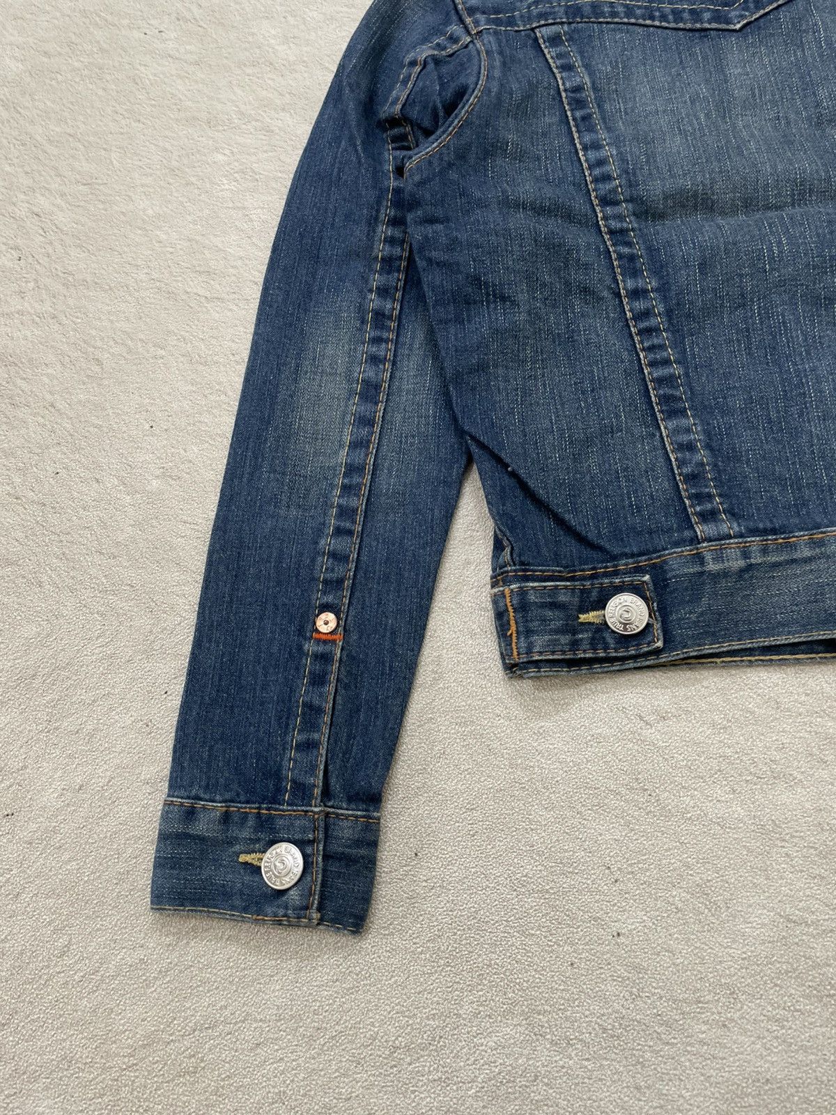 Japanese Brand 2000s True Religion Denim Jacket Y2K If6was9 LGB vkei style Size US XS / EU 42 / 0 - 7 Thumbnail