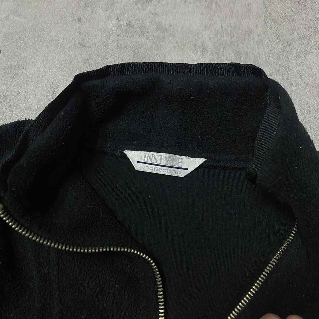 Other Black 90s snowflake zip up sweatshirt loungewear Size M / US 6-8 / IT 42-44 - 3 Thumbnail
