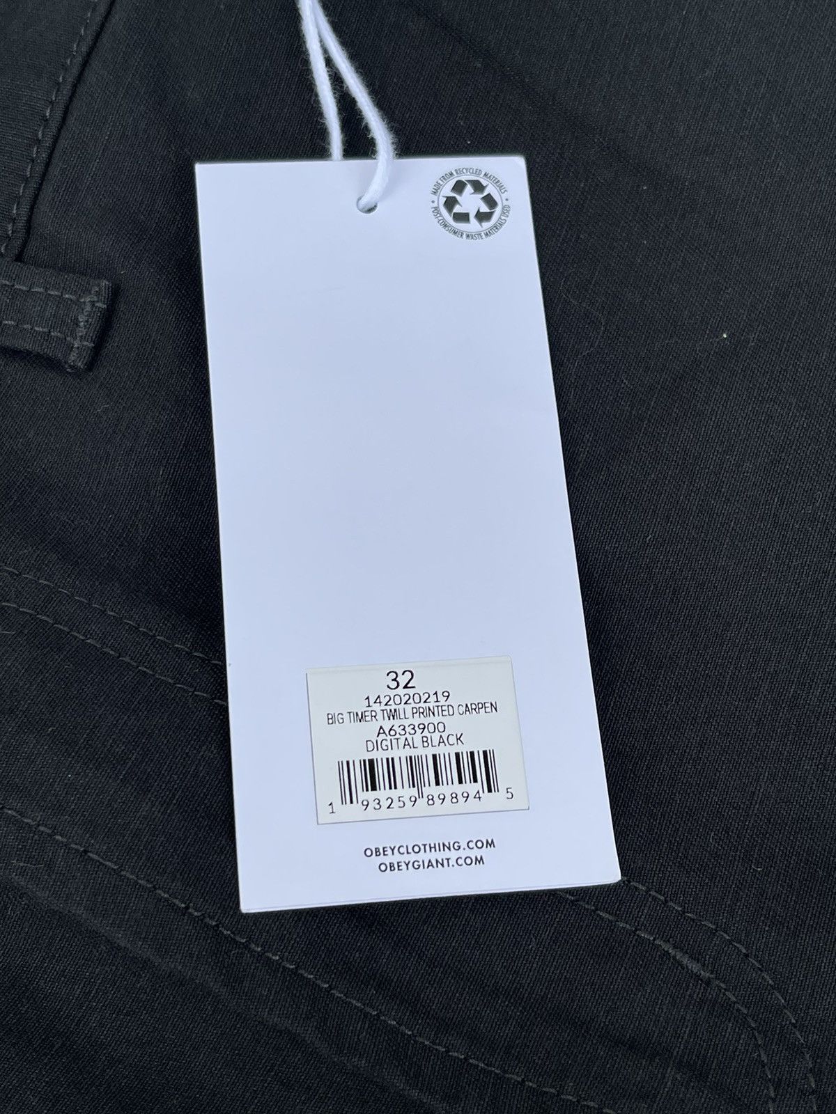 Obey !DS! SS23 Obey Big Timer Twill Printed Carpenter Work Pants Size US 32 / EU 48 - 20 Thumbnail