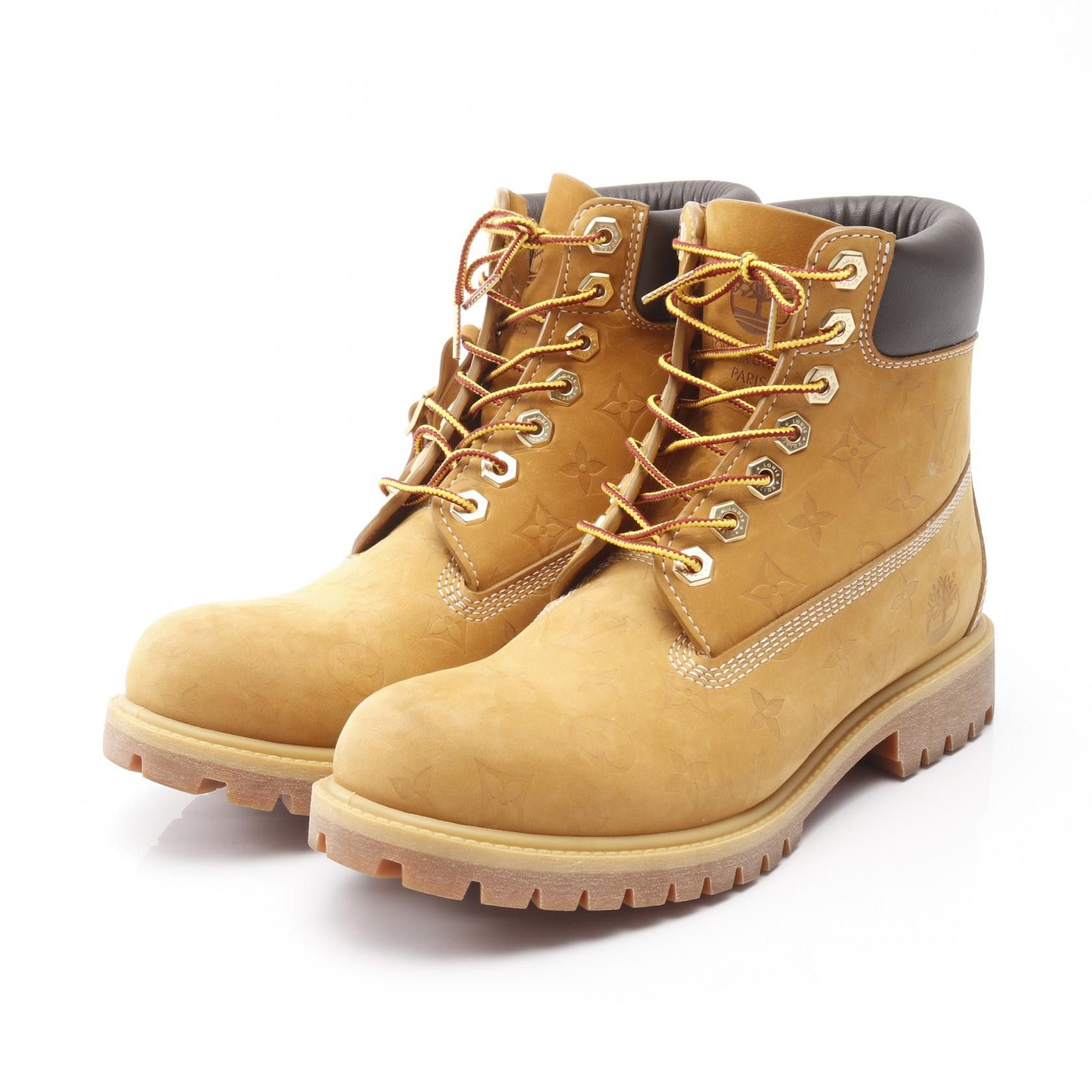Louis Vuitton Louis Vuitton Louis Vuitton LV × Timberland 6-IN Leather Boots Leather Shoes DUTY FREE for USA Size ONE SIZE - 1 Thumbnail