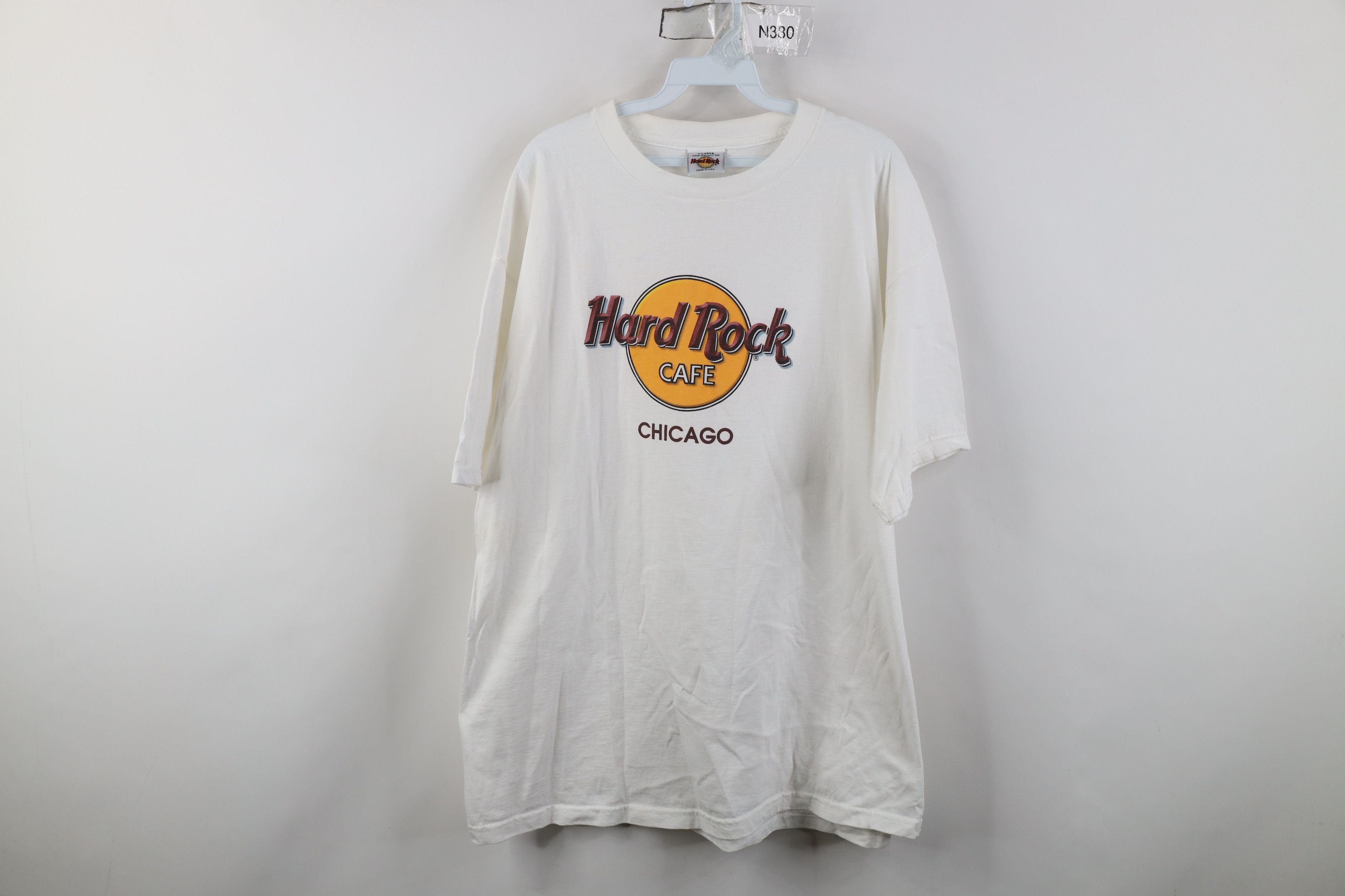 Hard Rock Cafe Vintage 90s Hard Rock Cafe Chicago Short Sleeve T-Shirt USA Size US XL / EU 56 / 4 - 1 Thumbnail
