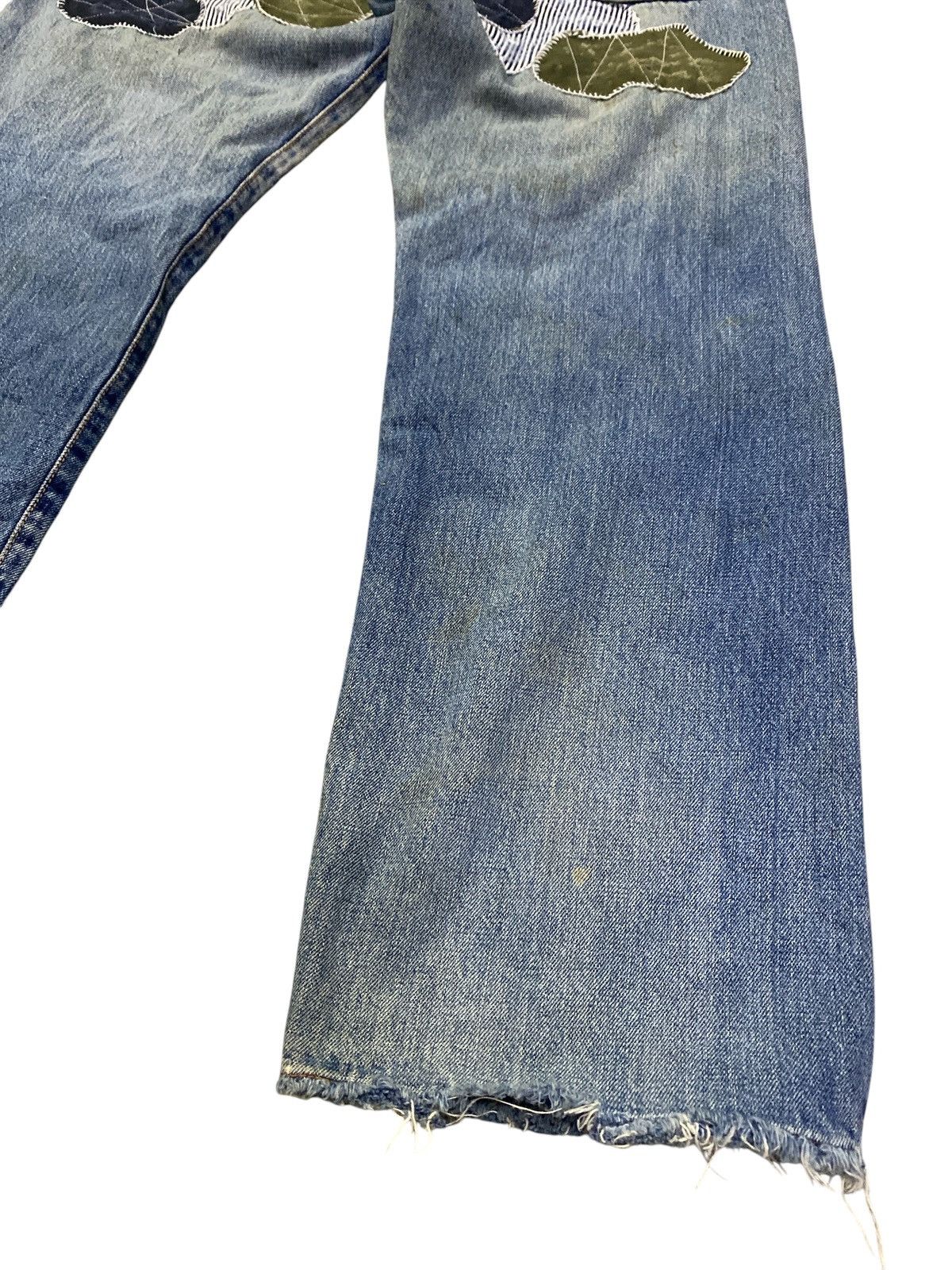 Edwin × Vintage Vintage Edwin 505x Patchwork Denim Selvedge Size US 32 / EU 48 - 18 Thumbnail