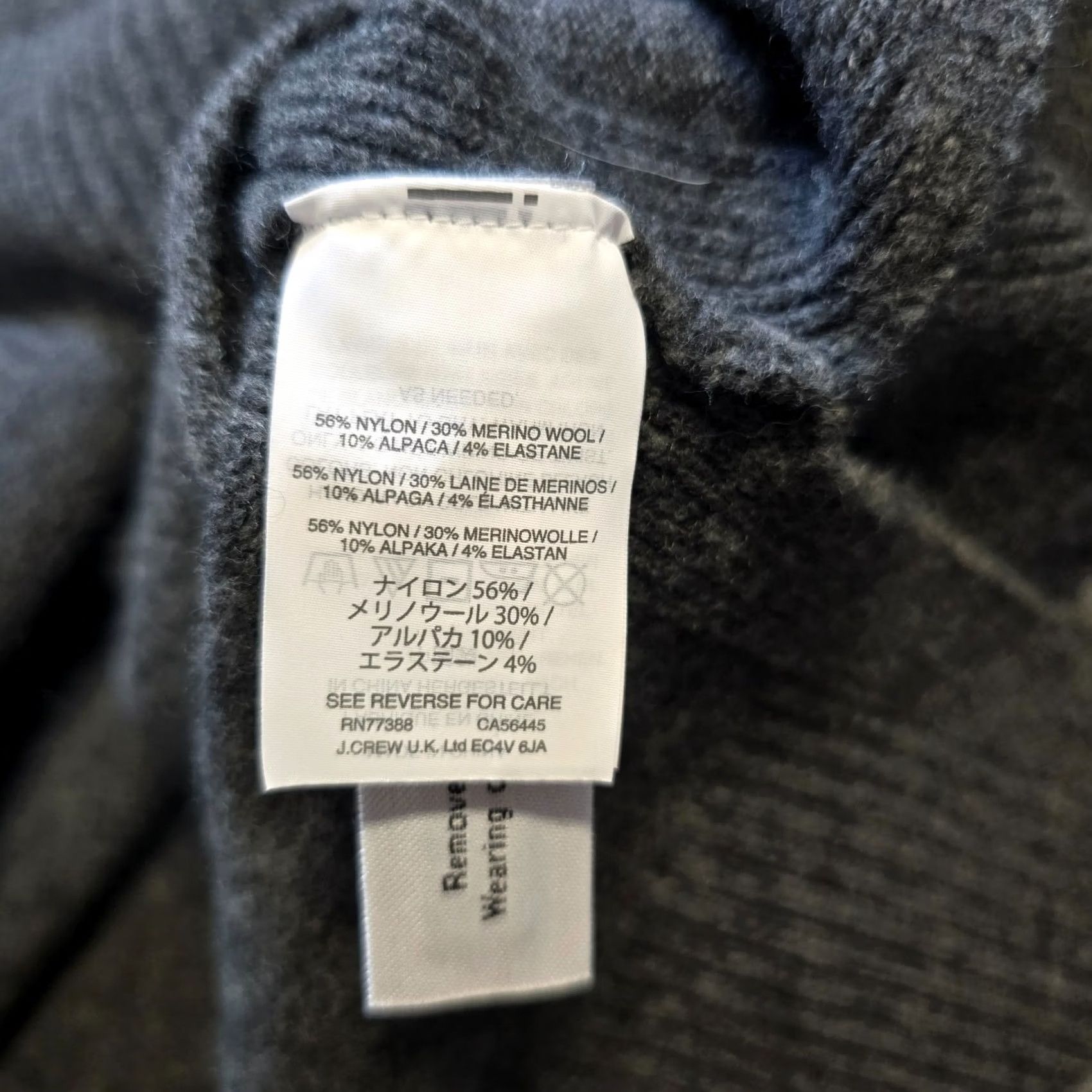 J.Crew J.CREW Sweater Top Womens Small Gray Alpaca Wool Tunic Pocket Long Sleeve Casual Size S / US 4 / IT 40 - 7 Thumbnail