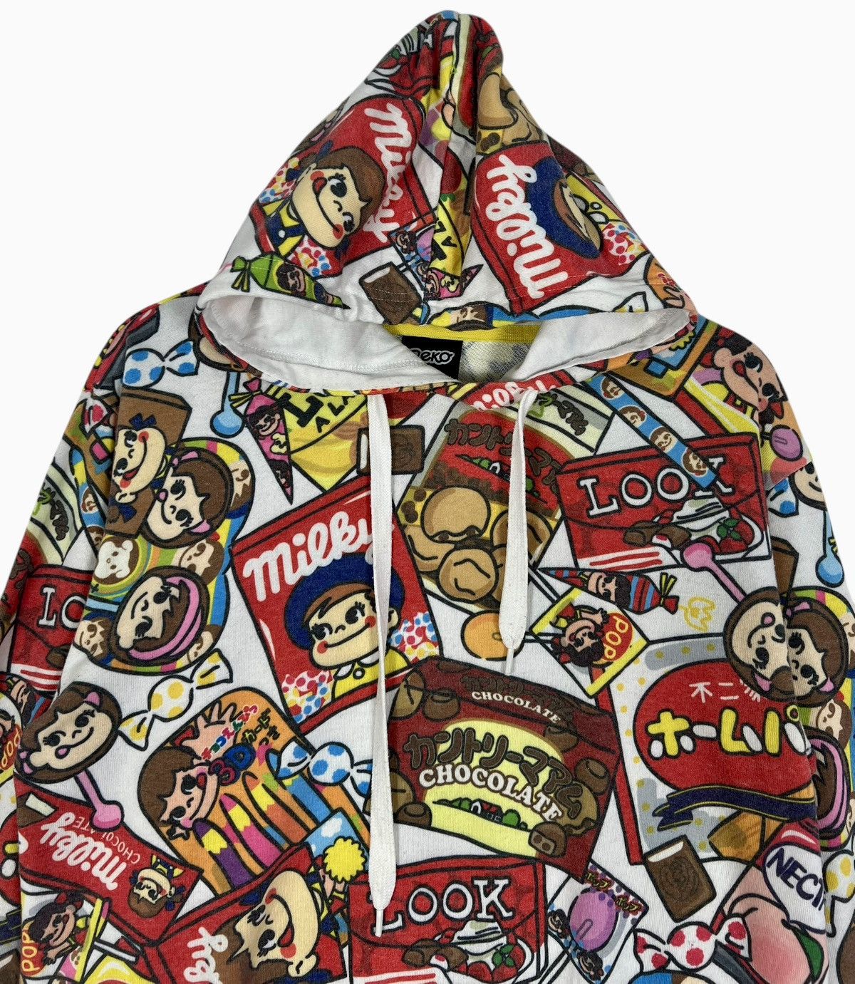 Anime × Cartoon Network × Japanese Brand Sanrio Peko Chan Candy Anime Comic Manga Overprint Hoodie Size US L / EU 52-54 / 3 - 5 Thumbnail