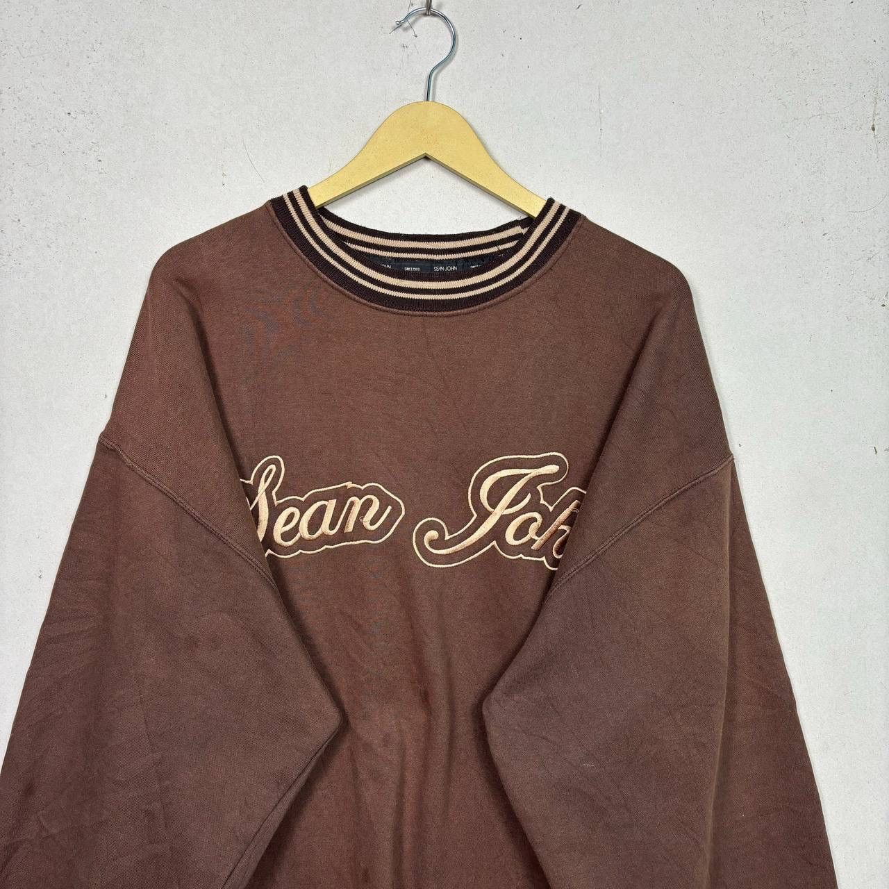 Sean John Vtg Sean John XXL Brown Sweatshirt Y2K Baggy Hip Hop Cotton Size US XXL / EU 58 / 5 - 4 Thumbnail