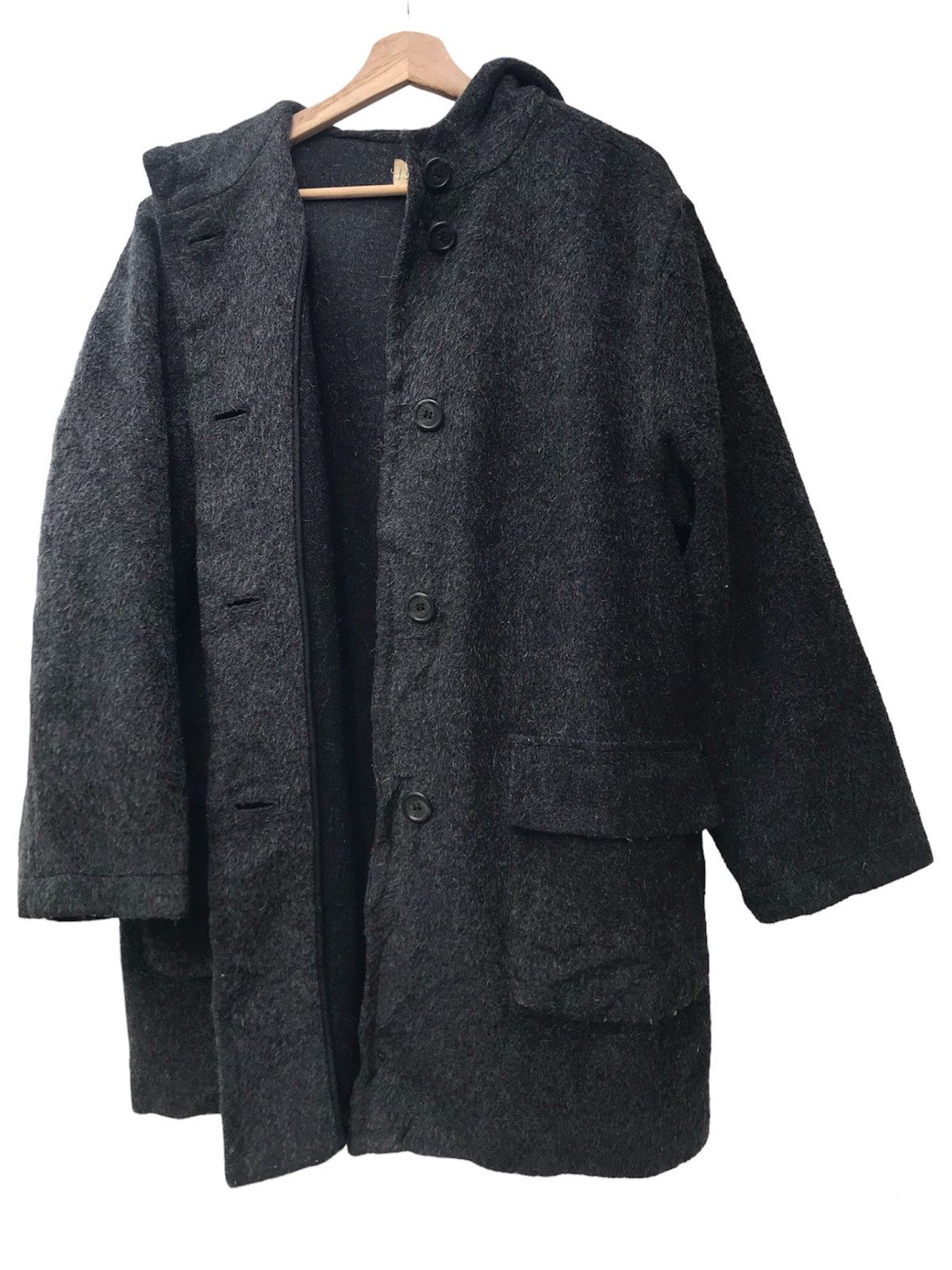 J.Crew Vintage J.Crew Alpaca Mohair Hoodie Coat Size US M / EU 48-50 / 2 - 3 Thumbnail