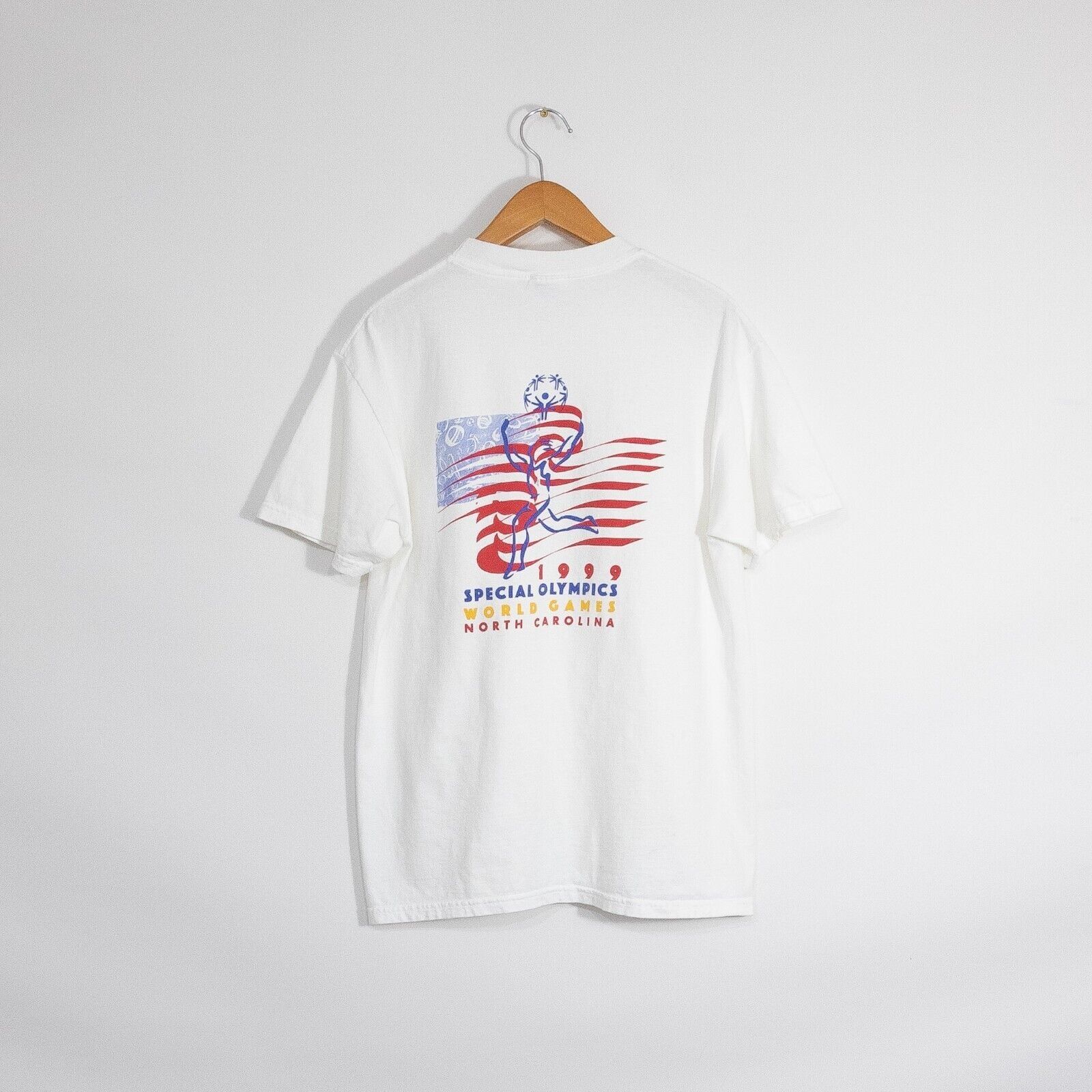 Vintage Vintage 90s Special Olympics Games T Shirt Large Distressed Size US L / EU 52-54 / 3 - 1 Thumbnail
