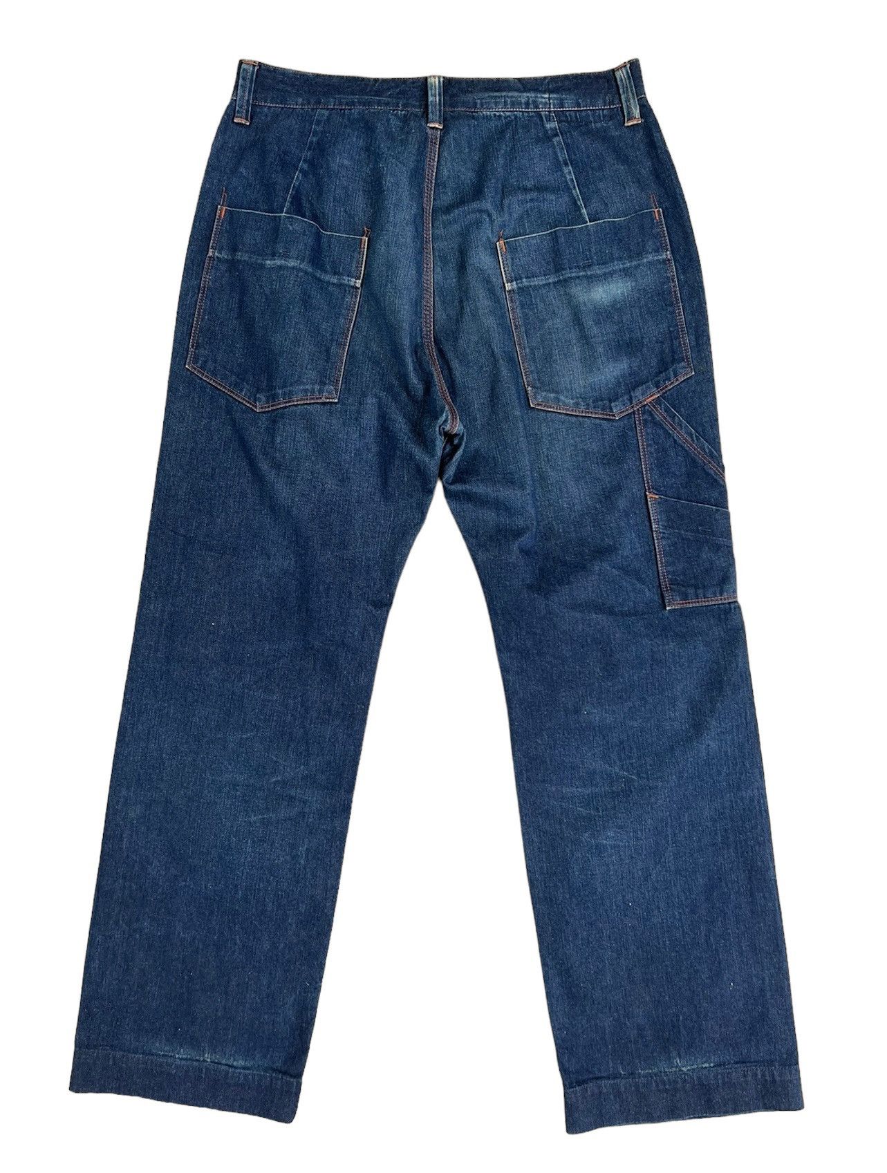 Hiroshi Kato KATO Japan Faded Indigo Denim Work Pant Size US 34 / EU 50 - 2 Thumbnail