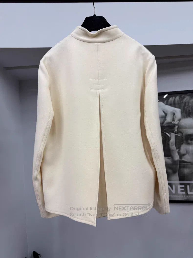 Hermes Hermes White Zip-Up Jacket Size XS / US 0-2 / IT 36-38 - 3 Thumbnail