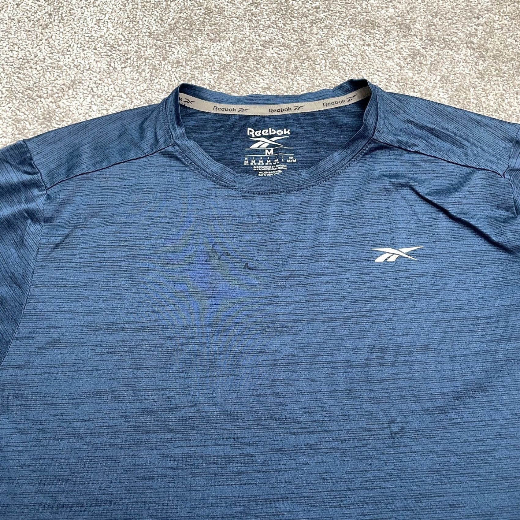 Reebok Reebok Speedwick Active T-Shirt Mens M Blue Crew Neck Short Sleeve Tee Top Size US M / EU 48-50 / 2 - 3 Thumbnail
