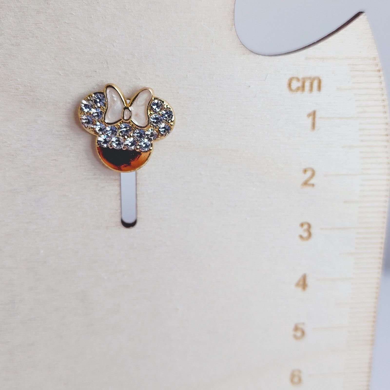 Disney Disney x BaubleBar Minnie Mouse Gold Tone Stud Earrings Size ONE SIZE - 9 Thumbnail
