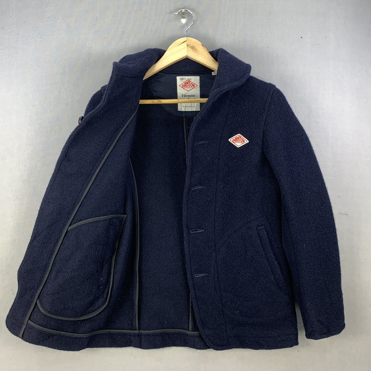 Danton Danton Vetement de Travail Japan Button Up Wool Jacket Size US S / EU 44-46 / 1 - 11 Thumbnail
