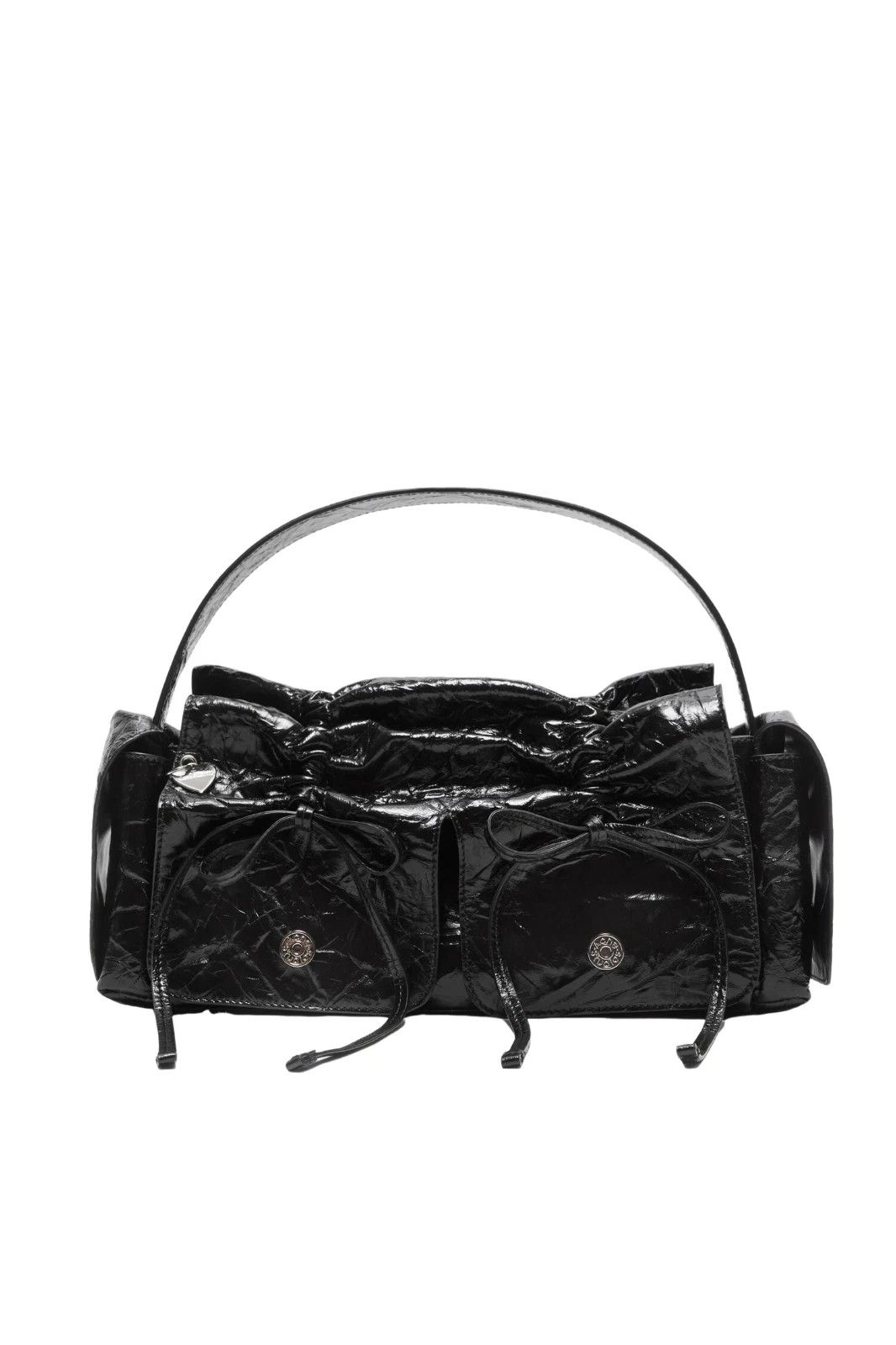 Adidas ACNE STUDIOS Multipocket Black Leather Top Handle Bag New Size ONE SIZE - 1 Thumbnail