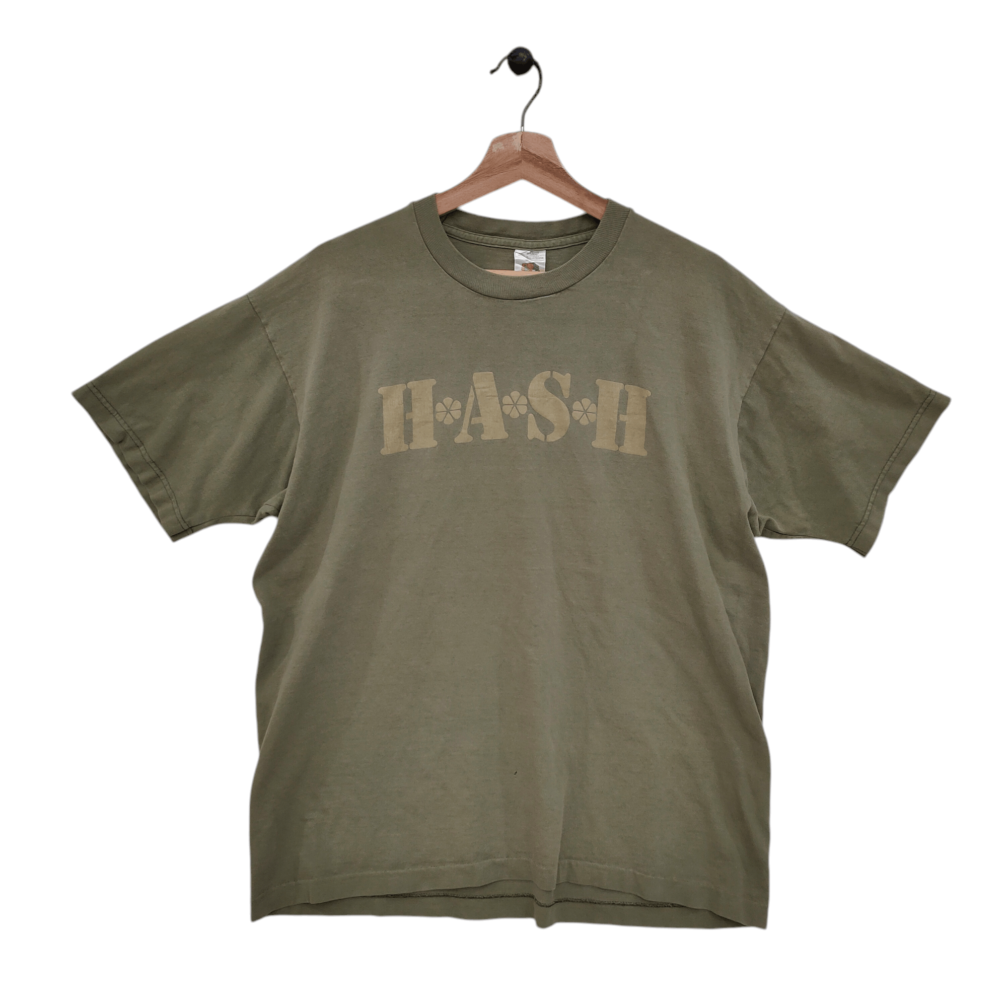 Fruit Of The Loom × Vintage Vintage 90s Hash weed Tee Size US L / EU 52-54 / 3 - 1 Thumbnail