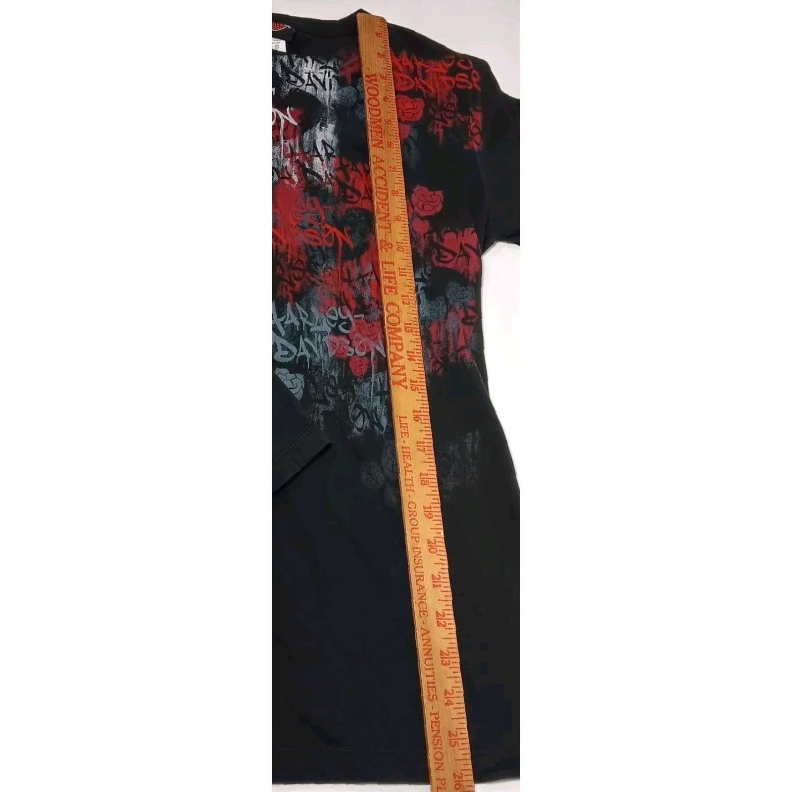 Harley Davidson Harley-Davidson Shirt Long Sleeve Smoky Mountain Black Red Roses Biker Slim L Women Women’s Size L / US 10 / IT 46 - 5 Thumbnail