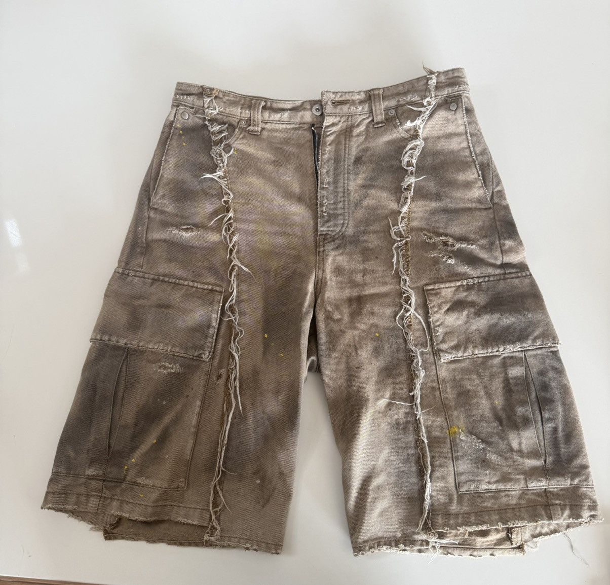 Vuja De Vuja de dax destroyed affix cargo ahorts | Grailed