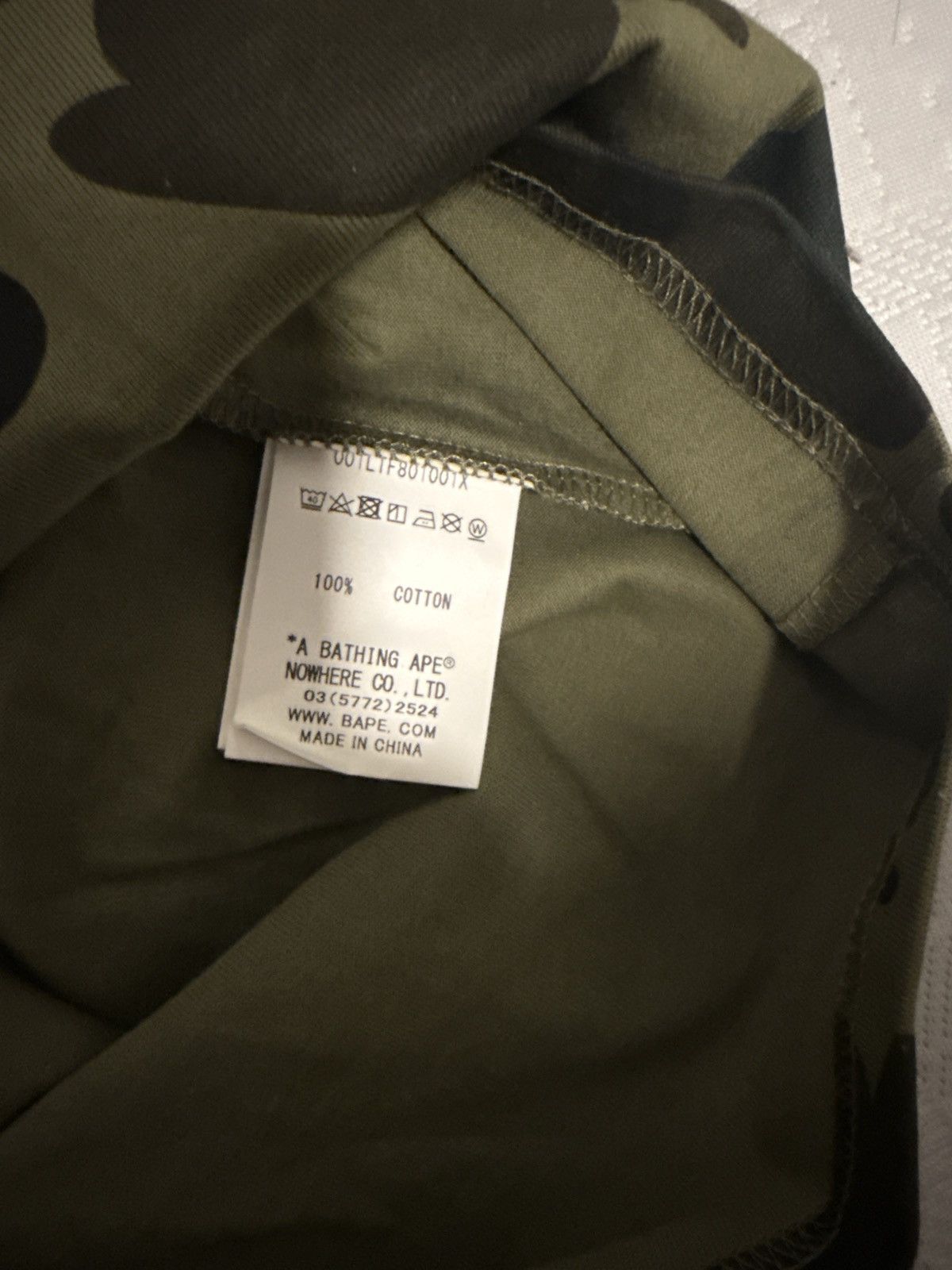 Bape Bape 1st camo kanji L/S tee Size US XL / EU 56 / 4 - 3 Thumbnail