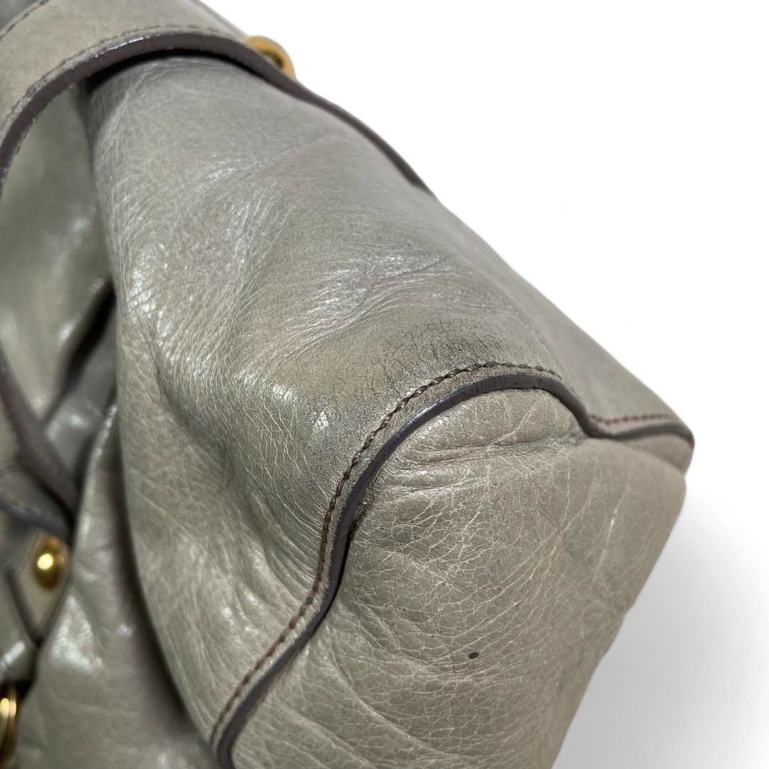 Miu Miu Miu Miu - leather handbag grey 2way shoulder bag Size ONE SIZE - 6 Thumbnail
