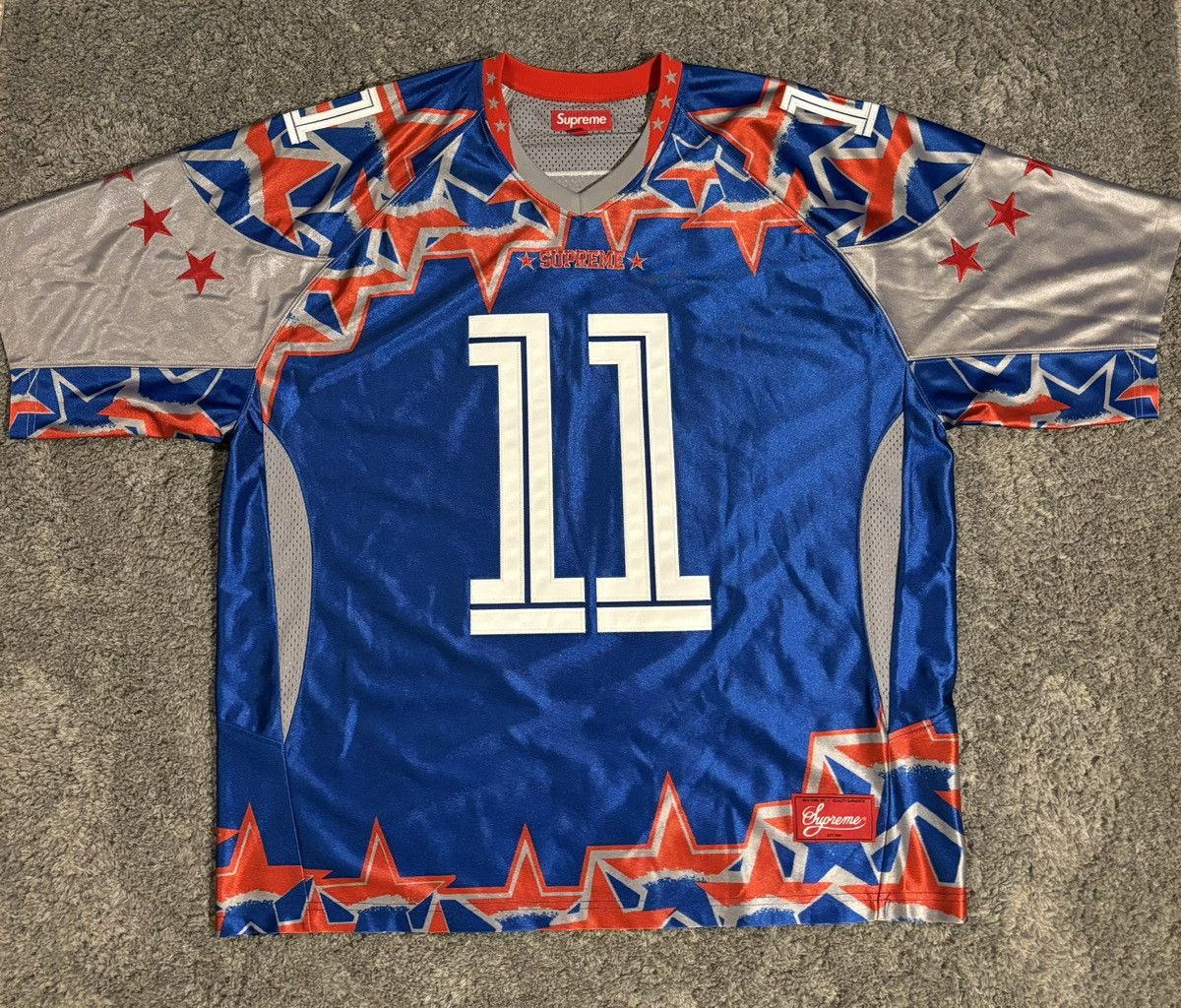 ユニフォーム Supreme Stars Football Jersey Supreme Star Football Jersey Black Men's - FW24 - US
