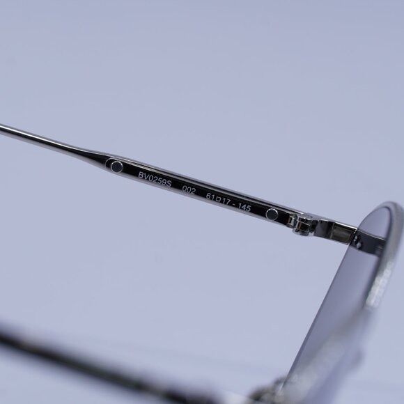 Bottega Veneta Bottega Veneta BV0259S 002 Sunglasses Silver Cat Eye Frame Size ONE SIZE - 5 Thumbnail