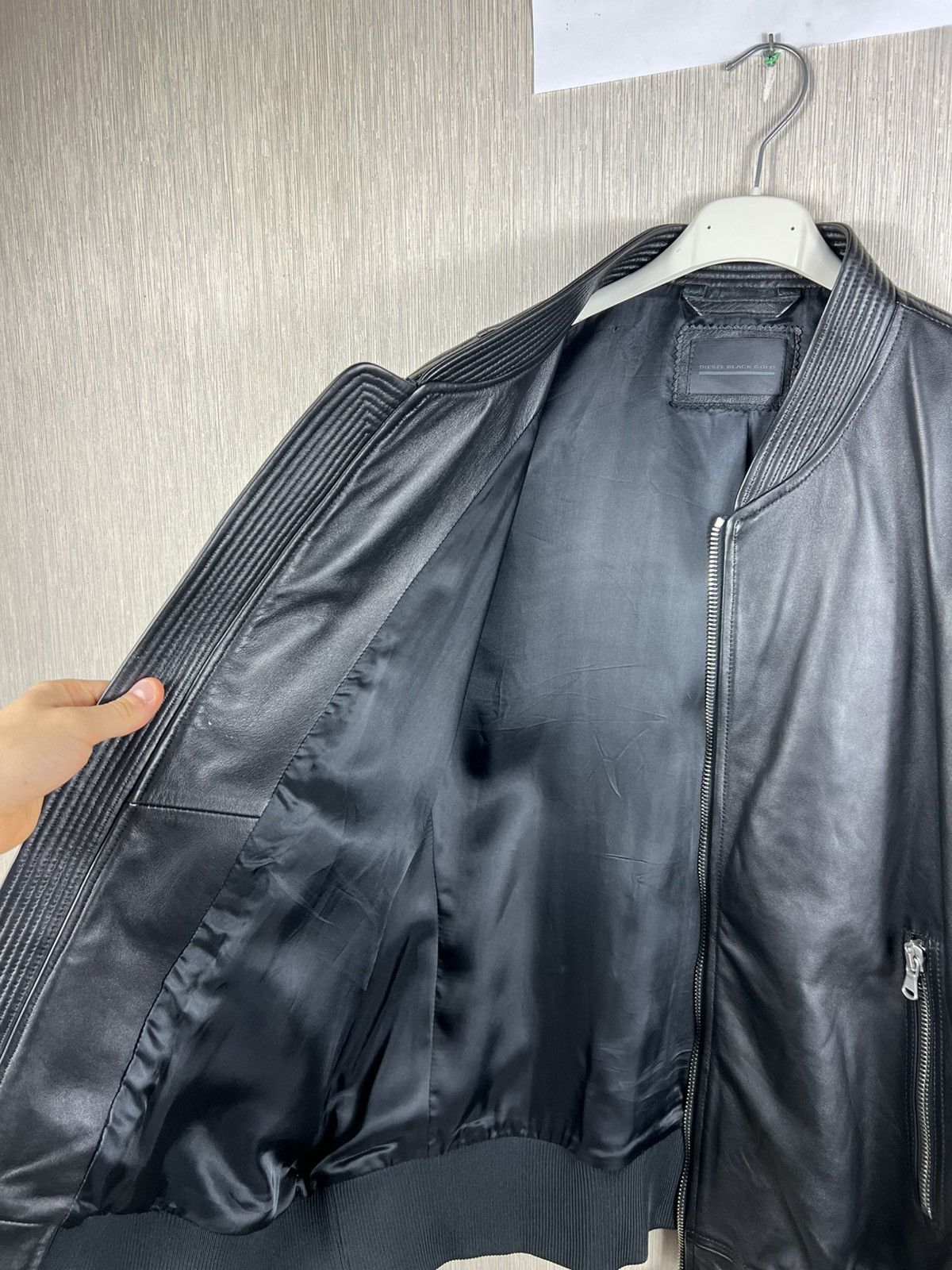 Diesel Black Gold Diesel Black Gold lambskin leather 5 zip jacket luxury Size US L / EU 52-54 / 3 - 25 Thumbnail