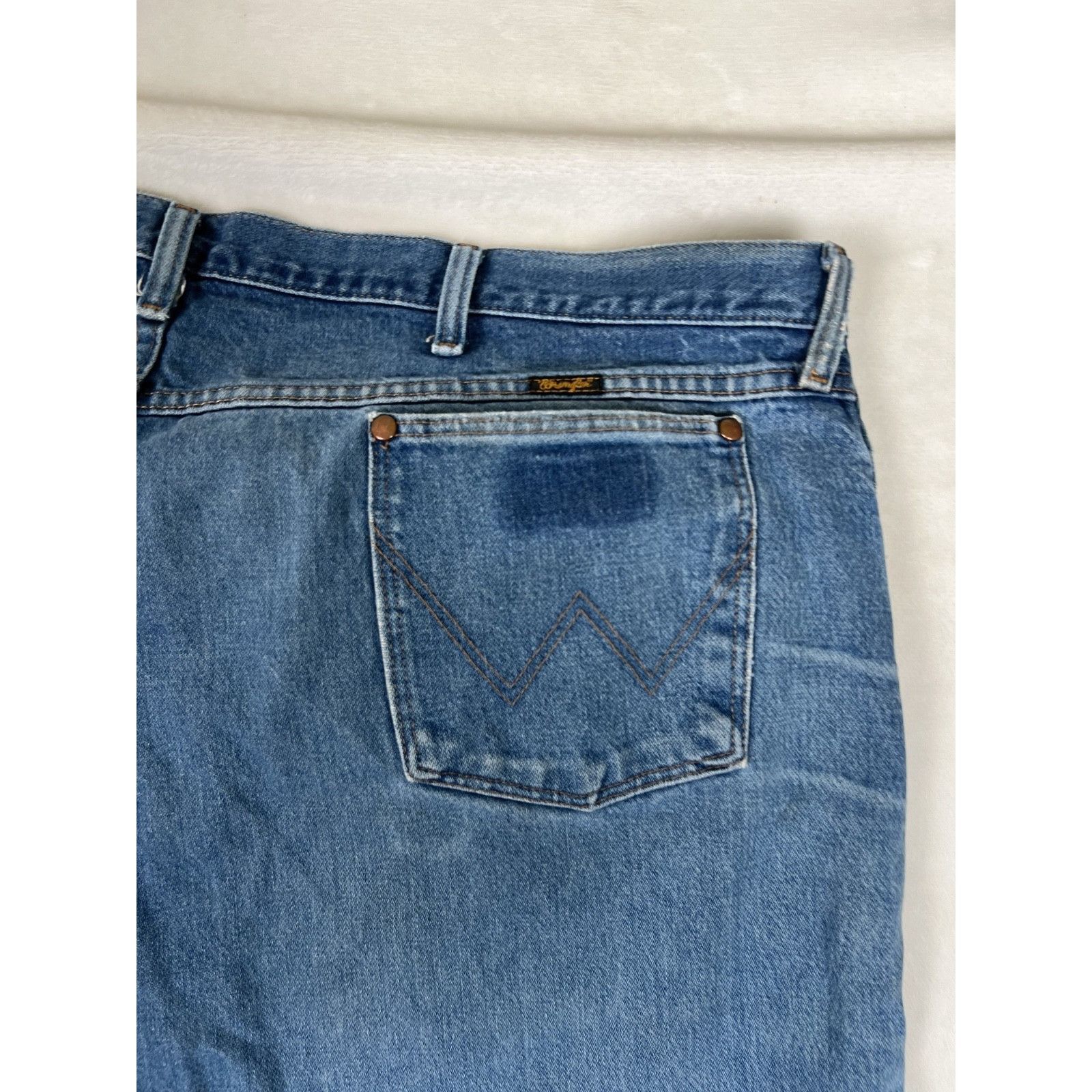 Wrangler Vintage Wrangler MWZ Regular Fit Cowboy Blue Denim Jeans Men Size US 44 / EU 60 - 10 Thumbnail