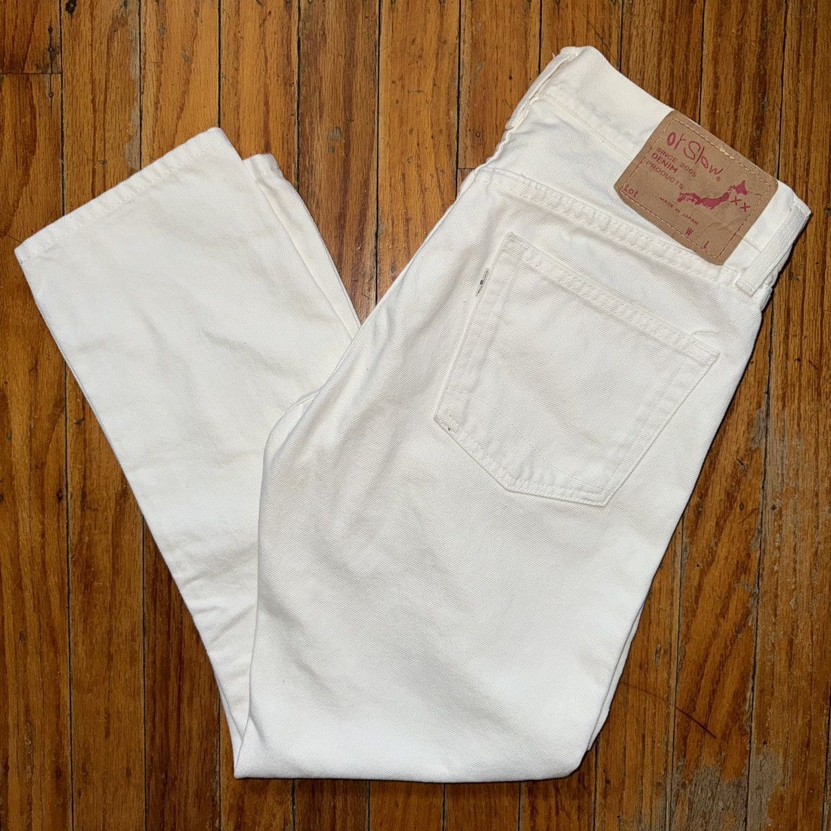 Japanese Brand × Orslow OrSlow White Straight Leg Workwear Pants Painter 29 x 24 Size 29" - 1 Thumbnail