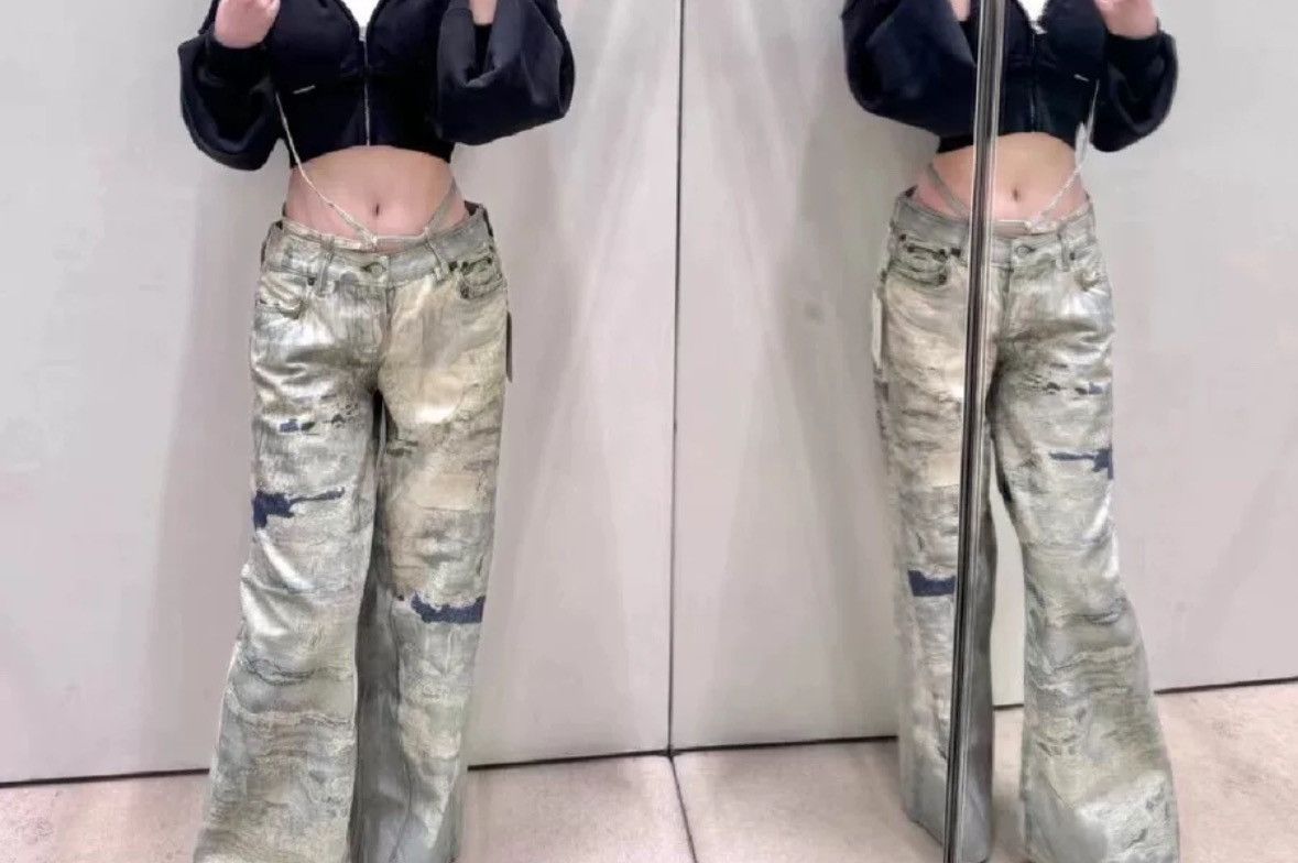 Acne Studios 3D Digital Printed Jeans 2410-Nextarrow