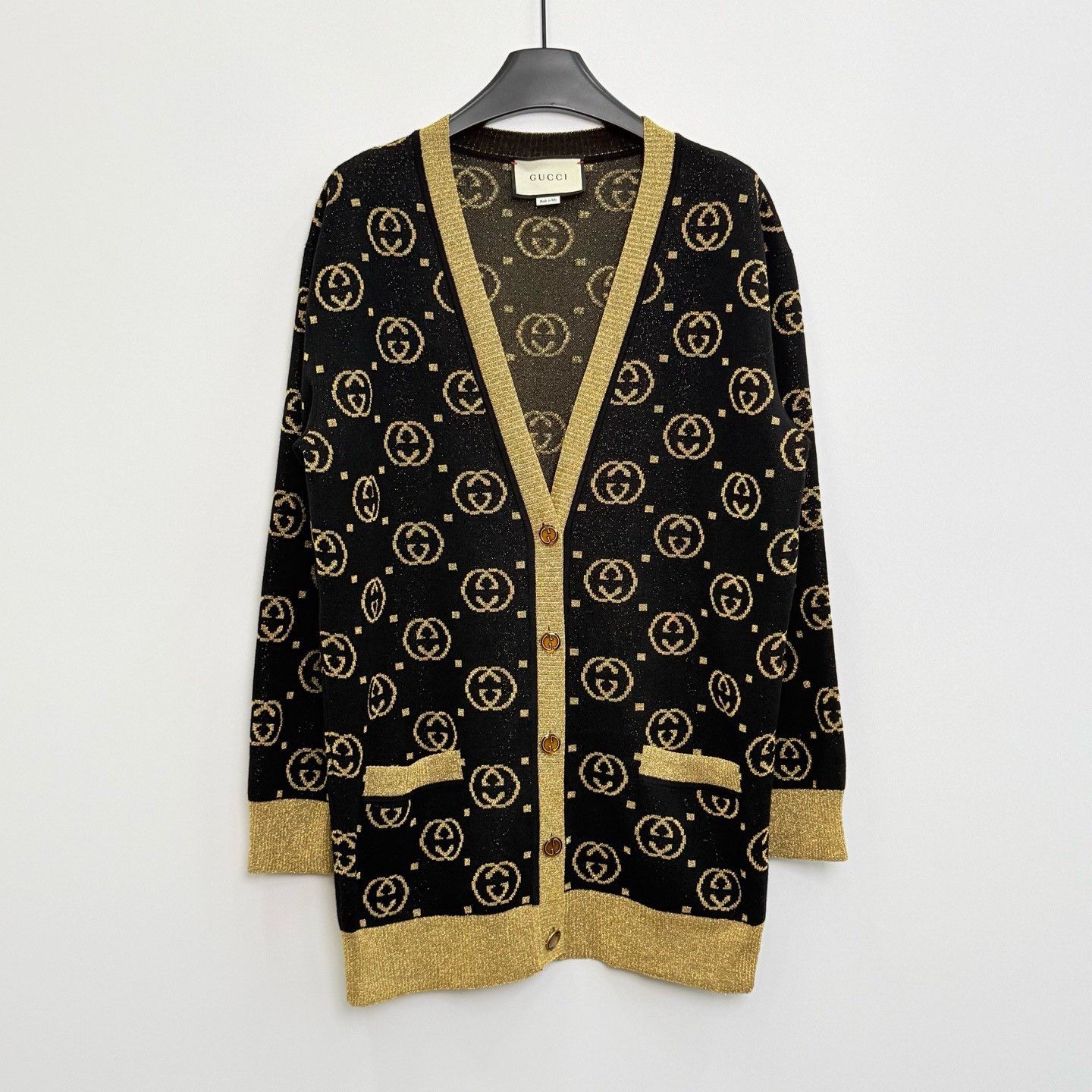 Gucci Gucci G Pattern V-Neck Long-Sleeve Knit Size US XS / EU 42 / 0 - 1 Thumbnail