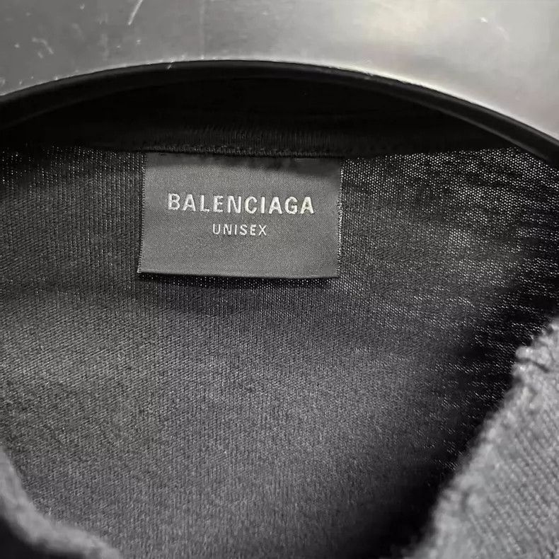 Balenciaga Balenciaga Black Embroidered Logo TShirt-2505 Size US S / EU 44-46 / 1 - 2 Thumbnail