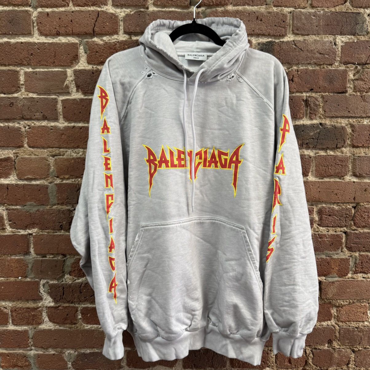 Balenciaga Balenciaga Metal Hoodie Oversized Size US XS / EU 42 / 0 - 1 Thumbnail