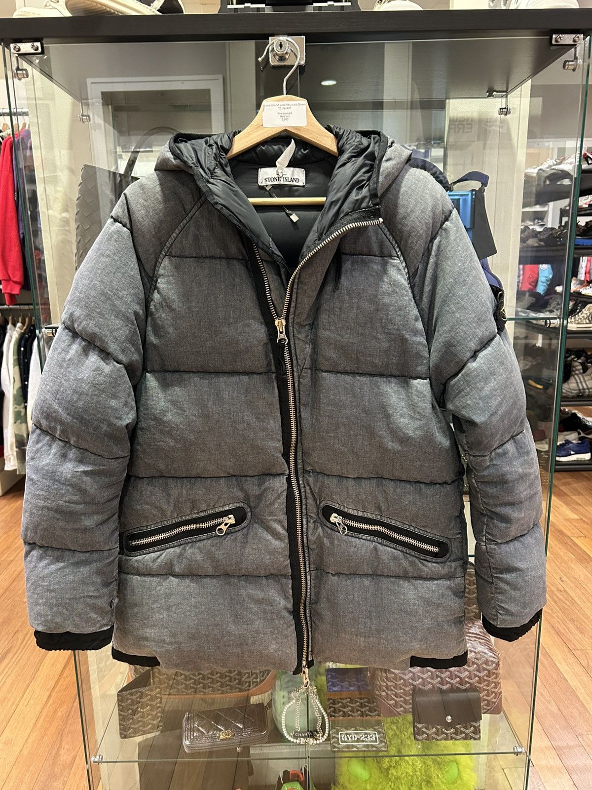 Stone Island Stone Island Lino Resinato Down TC Jacket Size US M / EU 48-50 / 2 - 1 Thumbnail
