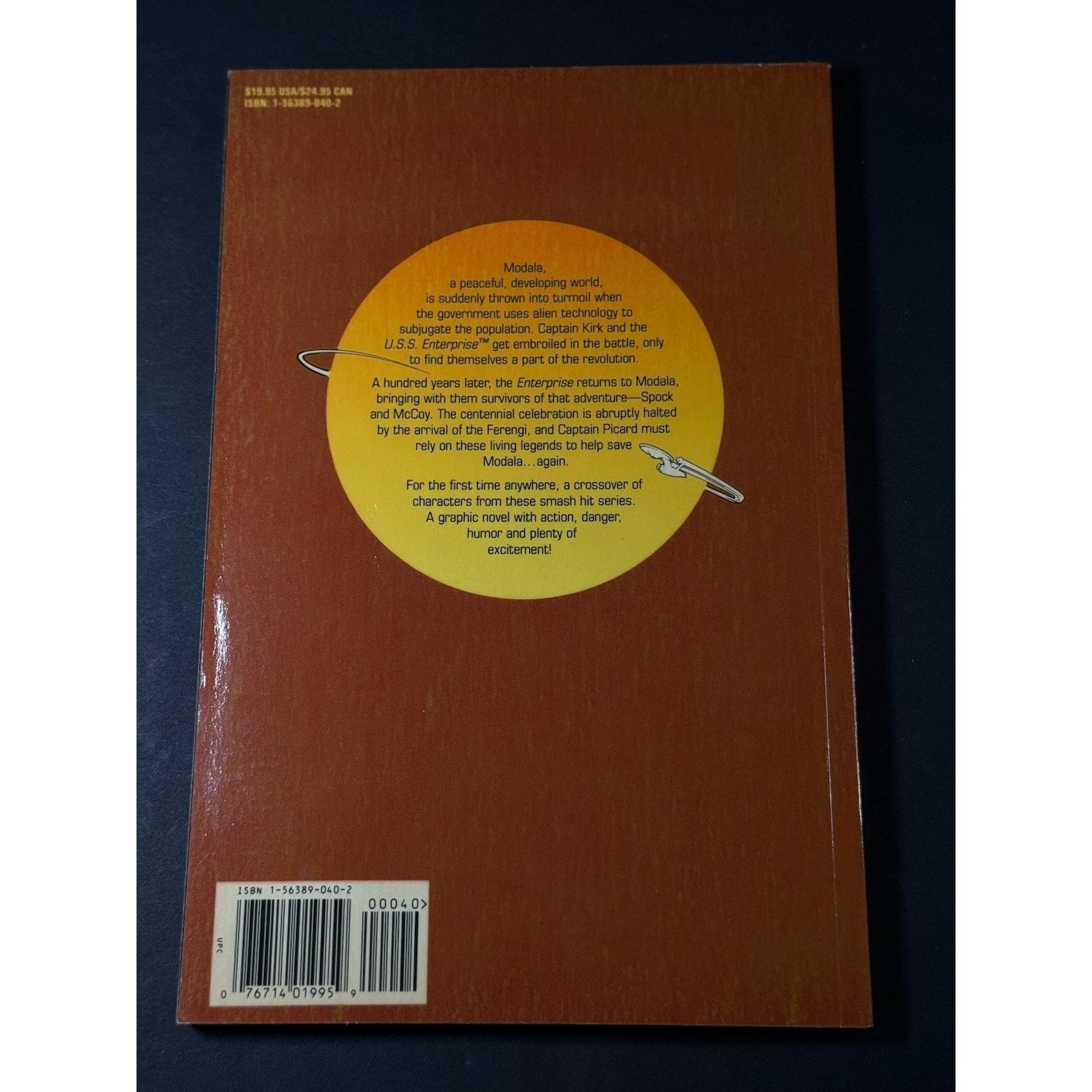 DC Comics Star Trek Modala Imperative by Peter David DC Graphic Novel Size ONE SIZE - 2 Thumbnail