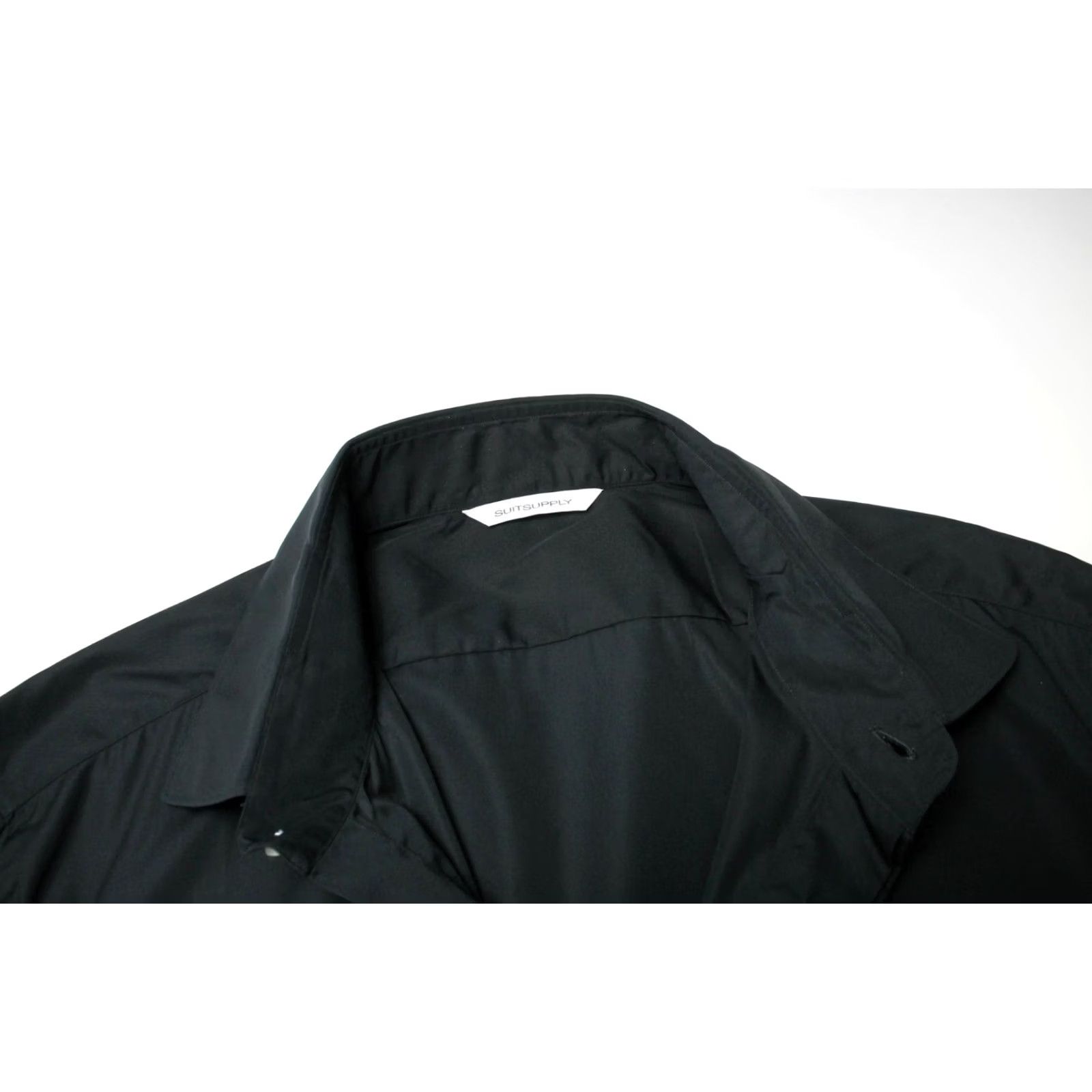 Suitsupply Suitsupply Slim Fit Shirt Men's XL Black Button Up Spread Collar Button Up Size US XL / EU 56 / 4 - 4 Thumbnail