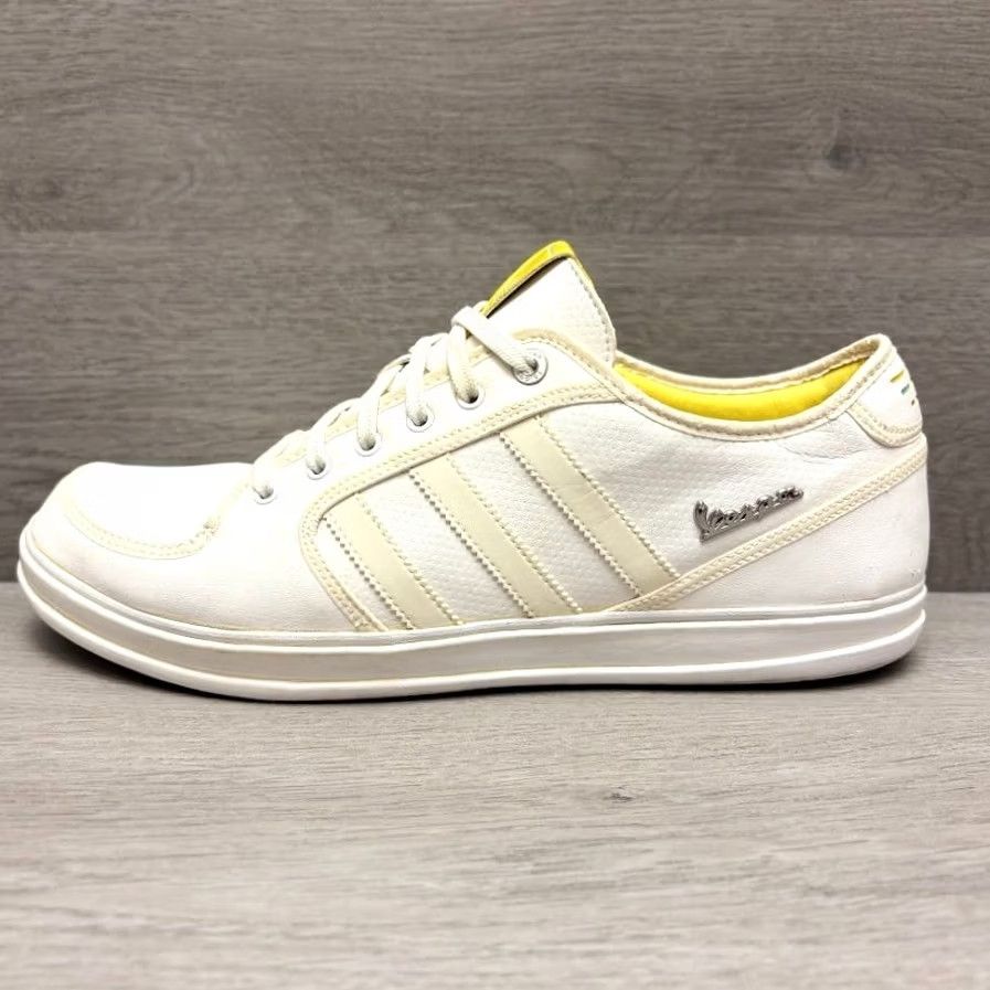 Adidas Adidas Vespa PX Sneaker G01926 White Leather Lace Up 3 Stripe Sneaker Men Size 13 JSQ Size US 13 / EU 46 - 4 Thumbnail