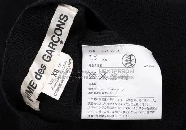 Comme des Garcons Comme Des Garcons Black Retro Torn Knit Top Size XS / US 0-2 / IT 36-38 - 7 Thumbnail