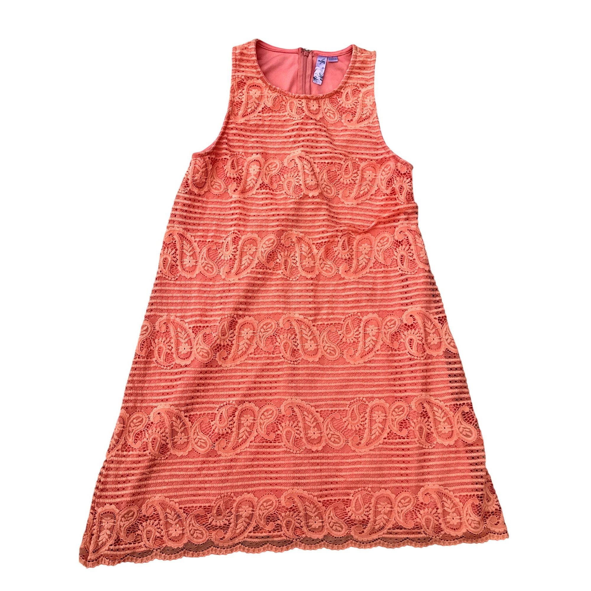 Other Alya Coral Lace Shift Dress Scalloped Hem Sleeveless Boho Mi Size S / US 4 / IT 40 - 8 Thumbnail