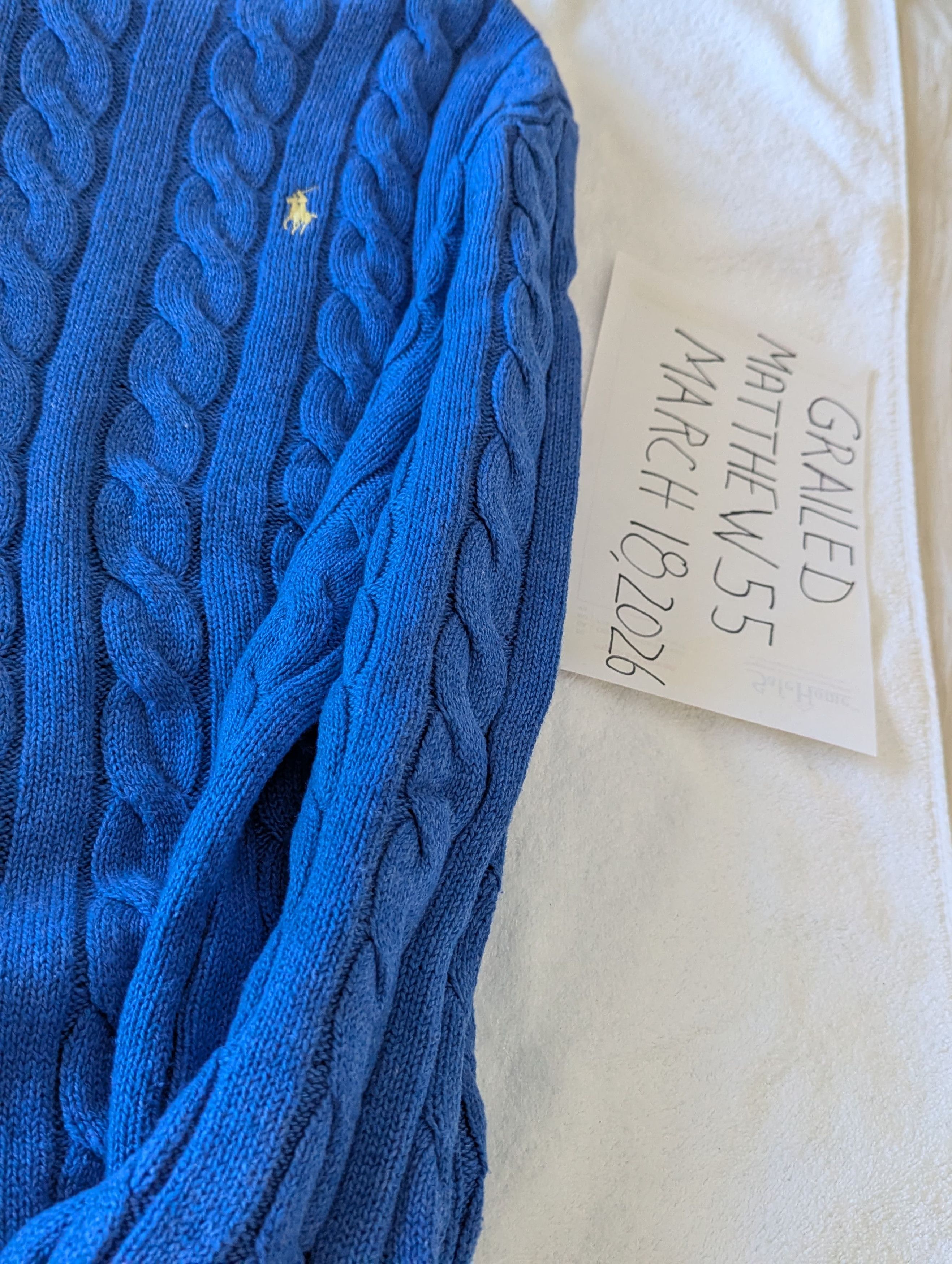 Polo Ralph Lauren Cotton Cable Knit Sweater Size US M / EU 48-50 / 2 - 3 Thumbnail