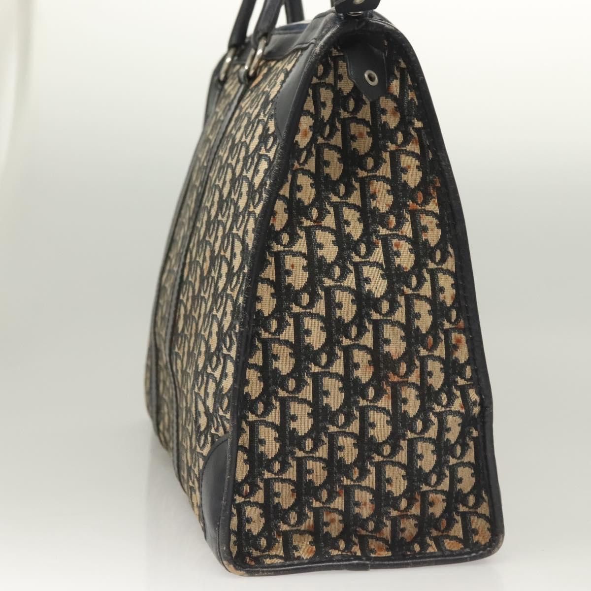 Dior DIOR Trotter Canvas Hand Bag Navy Gold Size ONE SIZE - 5 Thumbnail