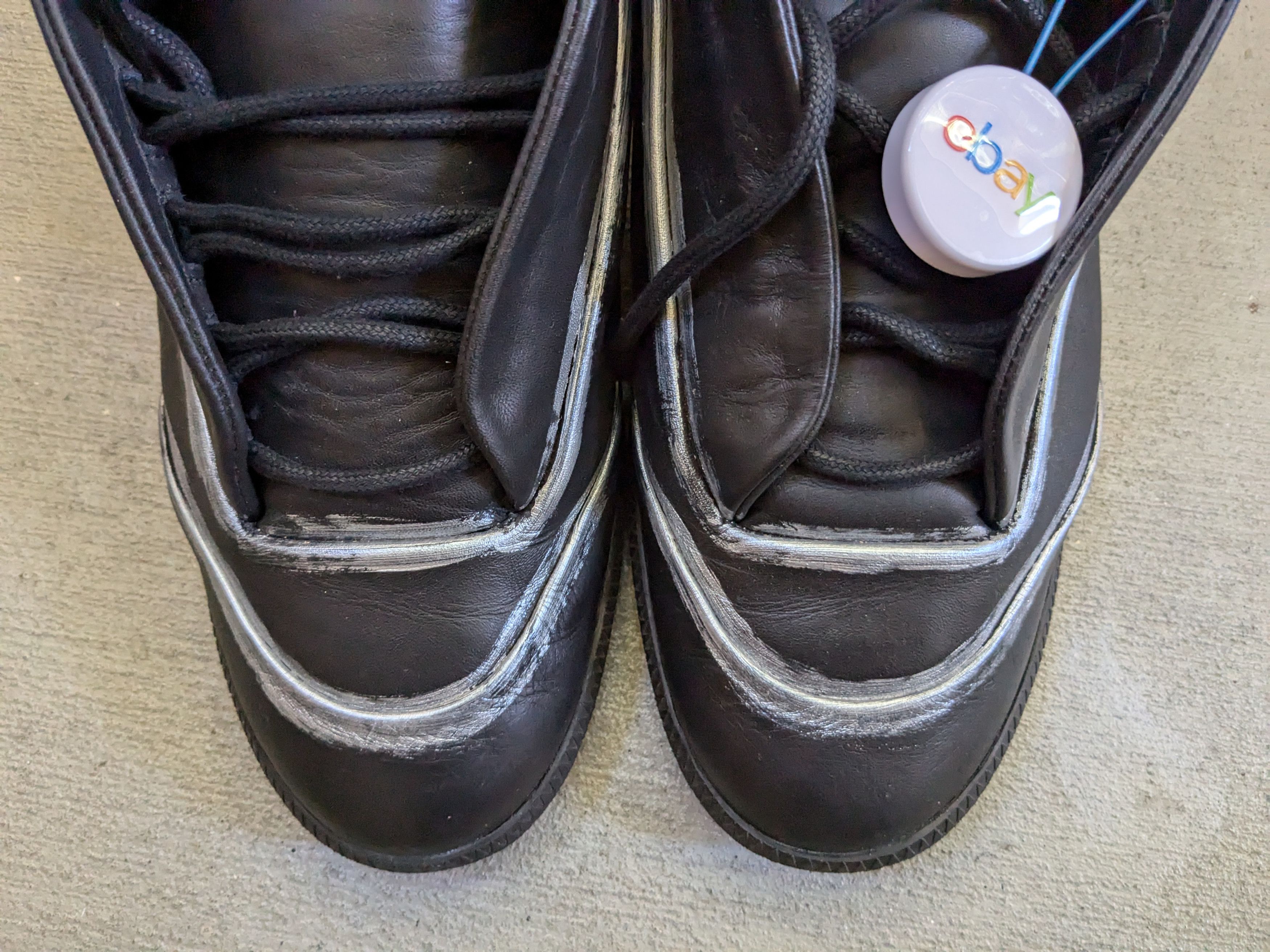 Maison Margiela Maison Margiela Future Black Silver 13 46 Tops Leather Size US 13 / EU 46 - 6 Thumbnail