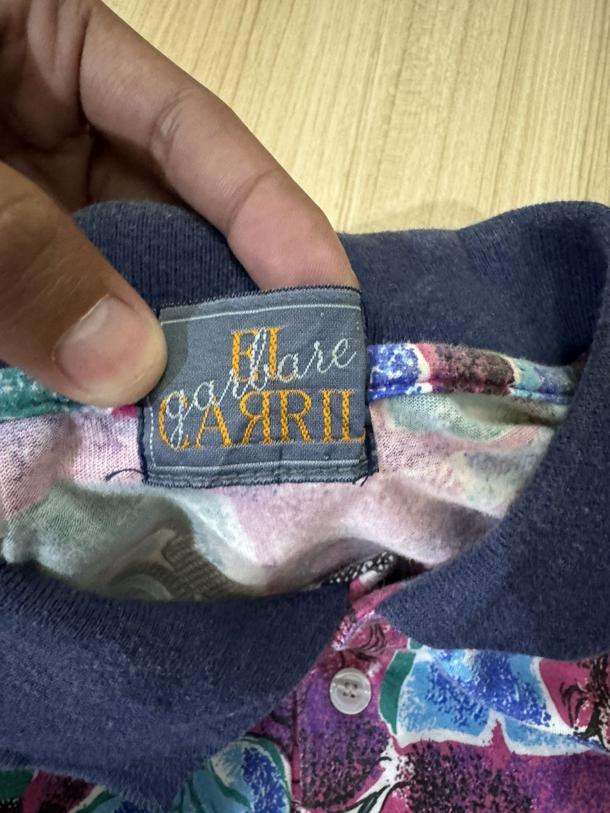 Art Comes First ETARE ARI MULTI COLOR POLO SHIRT WITH ABSTRACT PATTERN Size US M / EU 48-50 / 2 - 6 Thumbnail