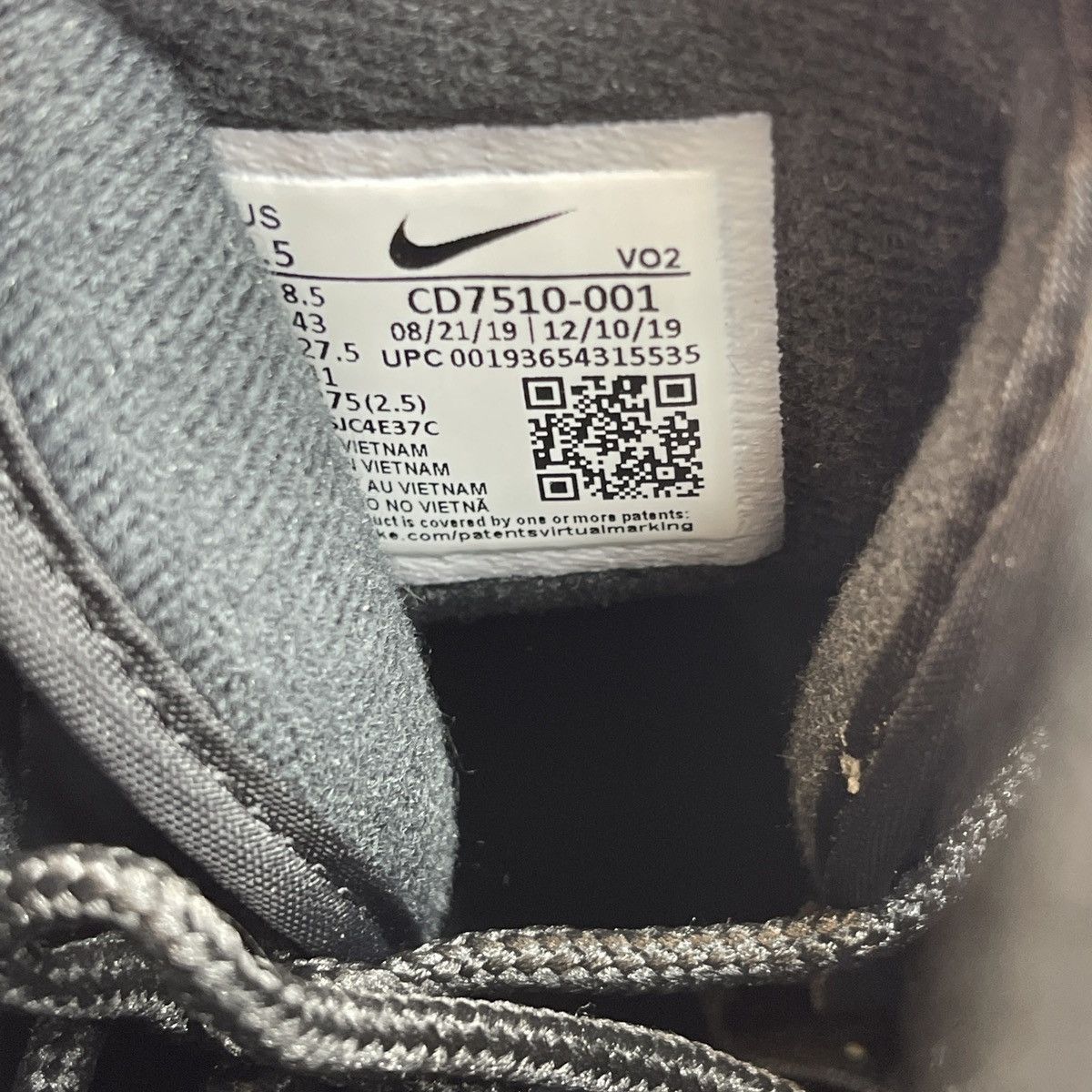 Nike Air barrage low black Size US 9.5 / EU 42-43 - 8 Thumbnail