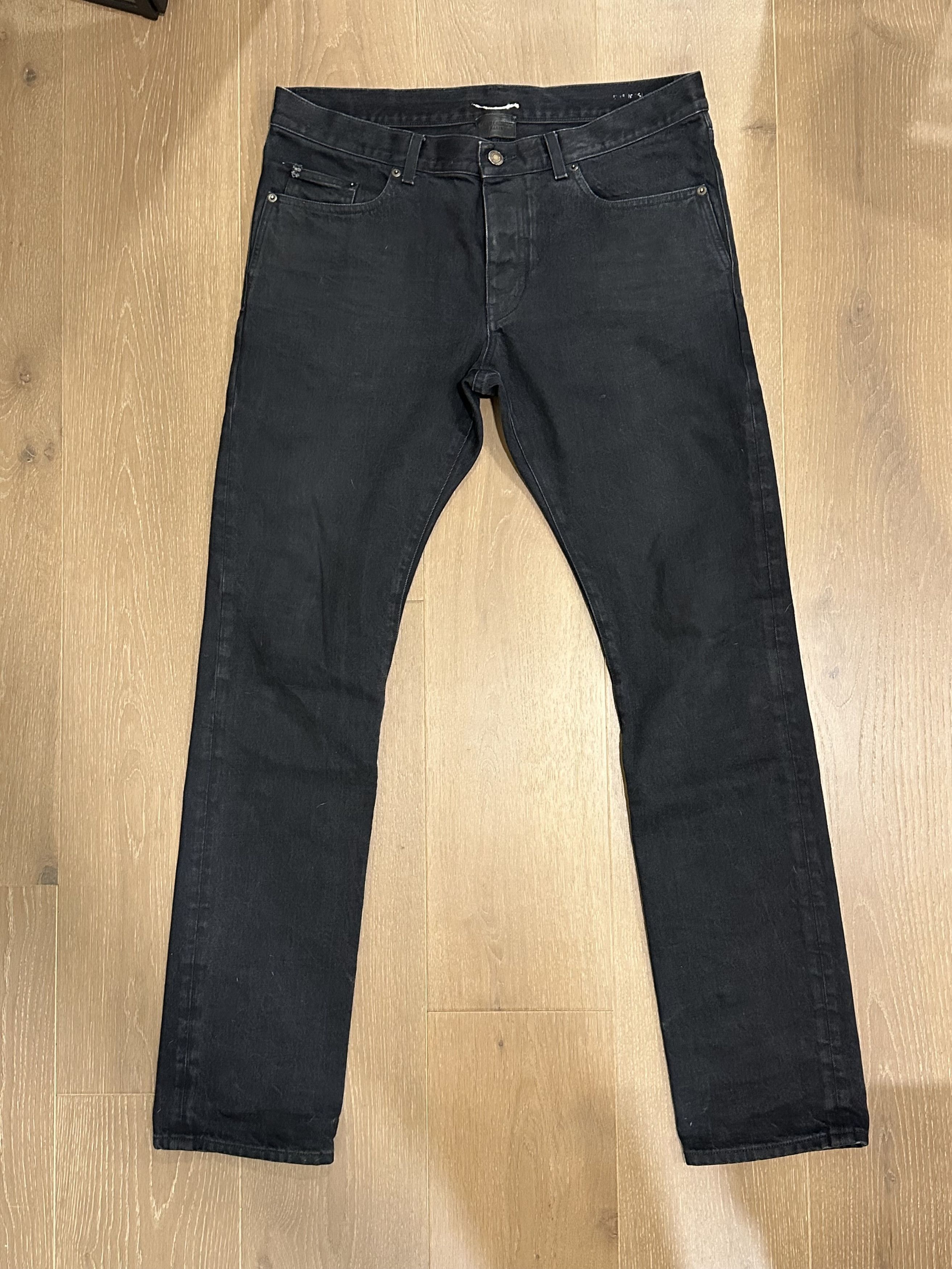 Saint Laurent Paris Saint Laurent SS20 Waxy Denim Size US 34 / EU 50 - 1 Thumbnail