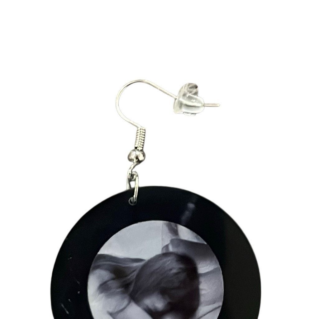 Other Taylor Swift Grey Black Record Fashion Earrings NEW Size ONE SIZE - 3 Thumbnail