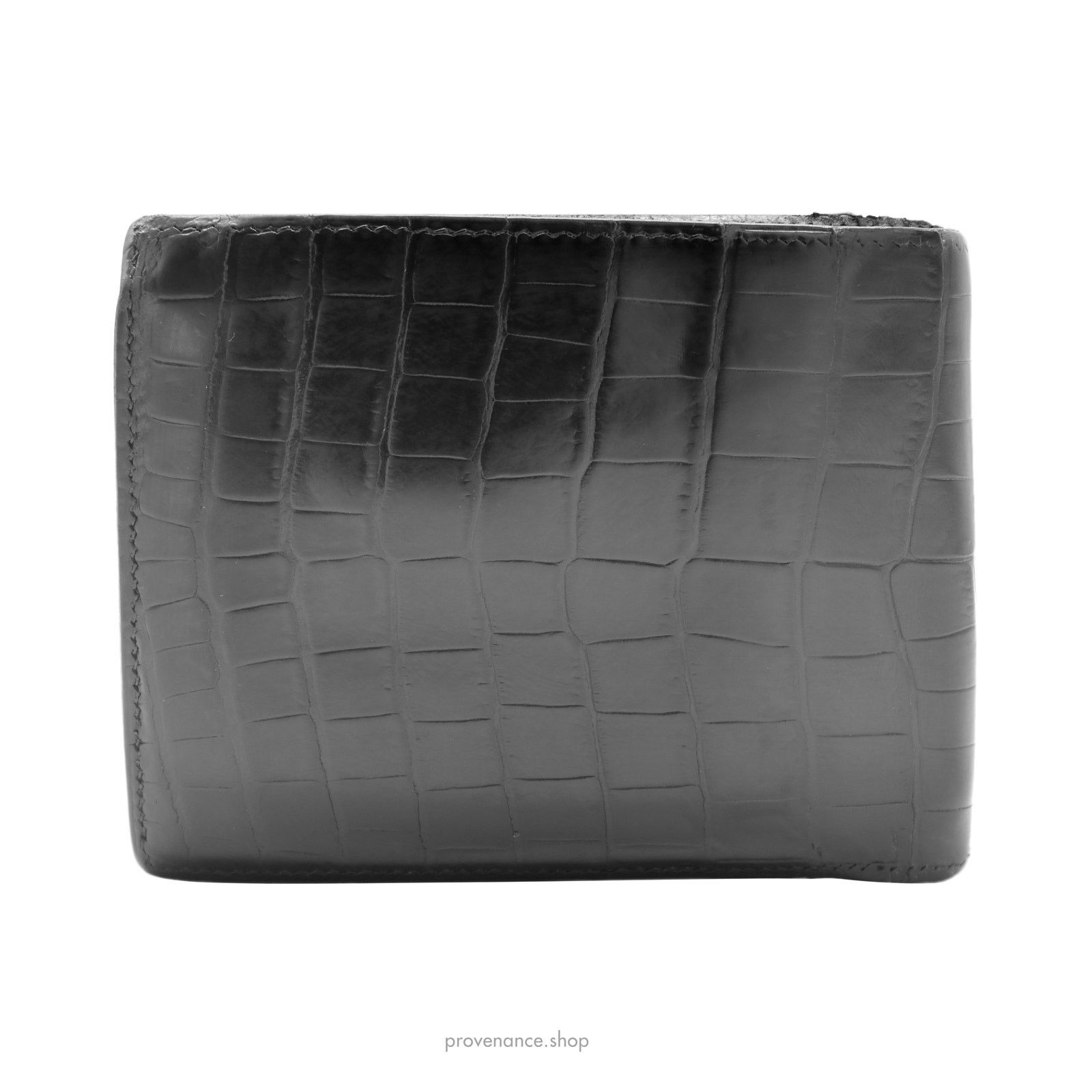 Hermes 🔴 Hermes MC2 Bifold Wallet - Black Crocodile Leather Size ONE SIZE - 3 Thumbnail