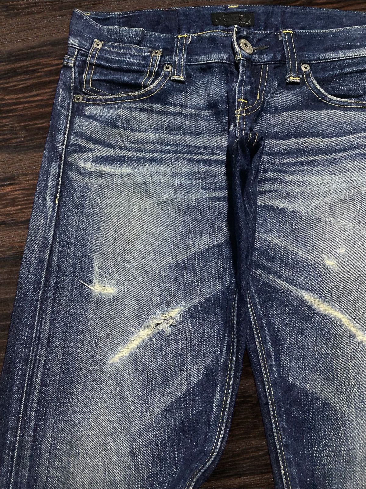 MOUSSY Moussy Vintage Distressed Faded Wash Flare Woman Jeans Size US 30 / EU 46 - 7 Thumbnail